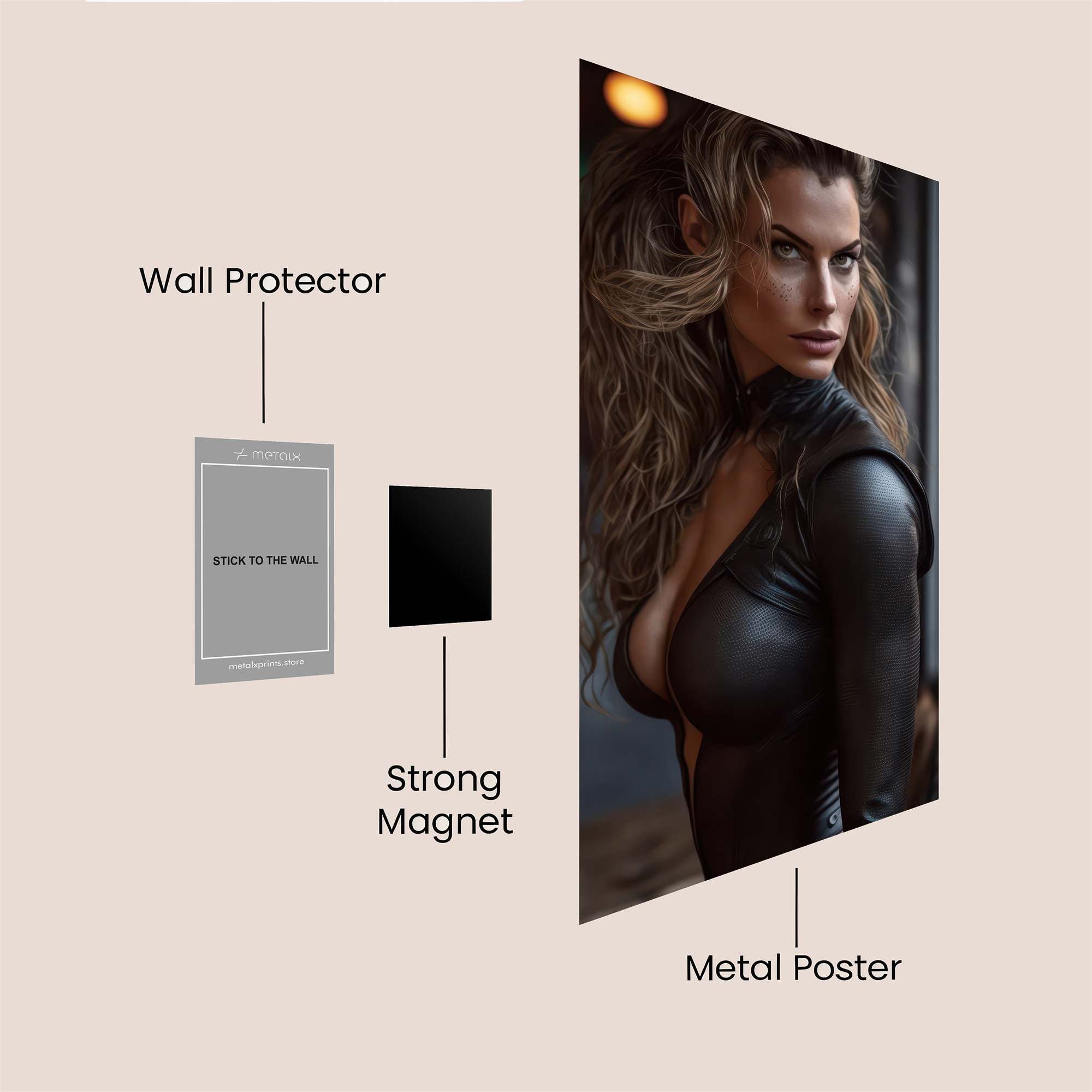 Mystery Allure Safe Wall Magnetic / M