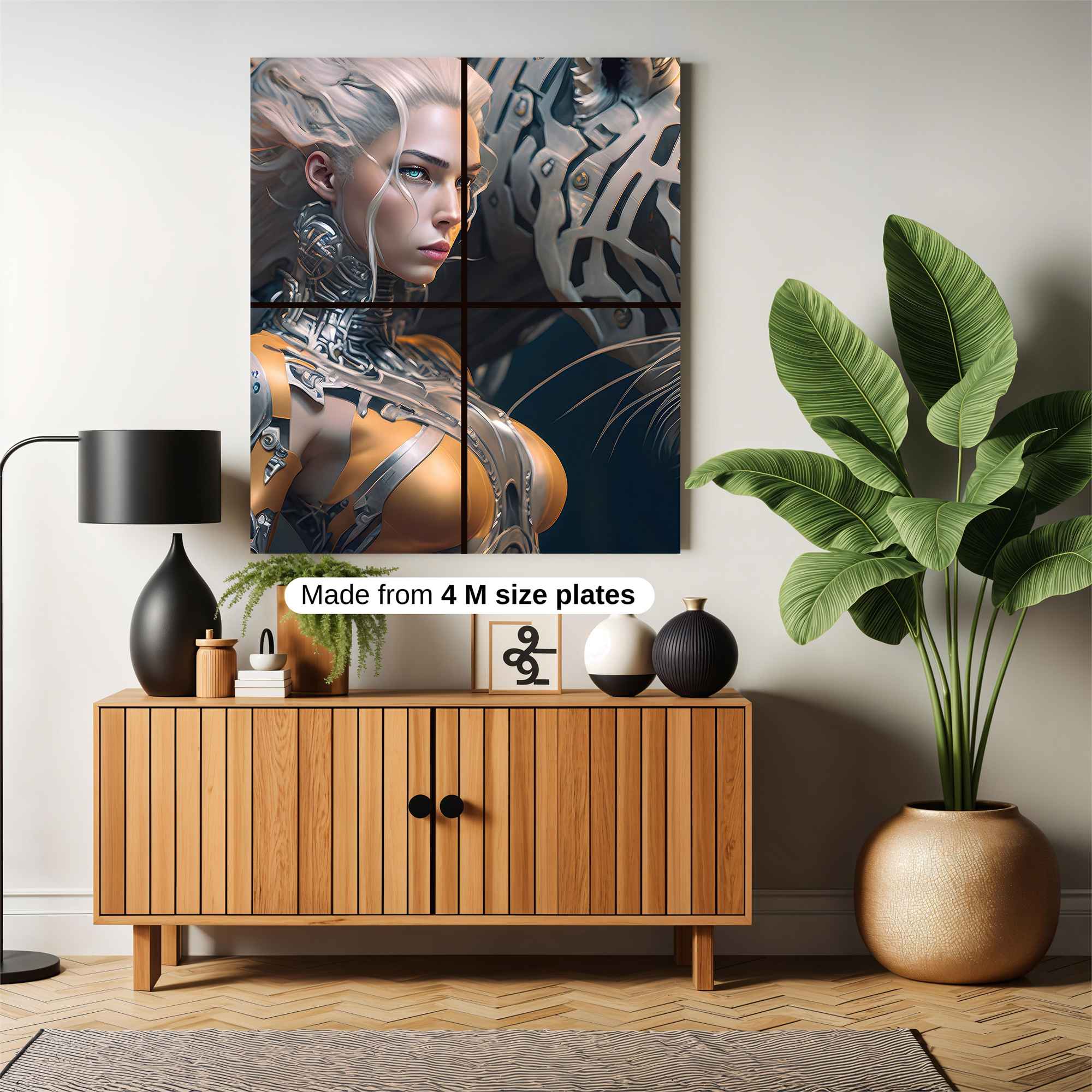 Smiling Serene Safe Wall Magnetic / M