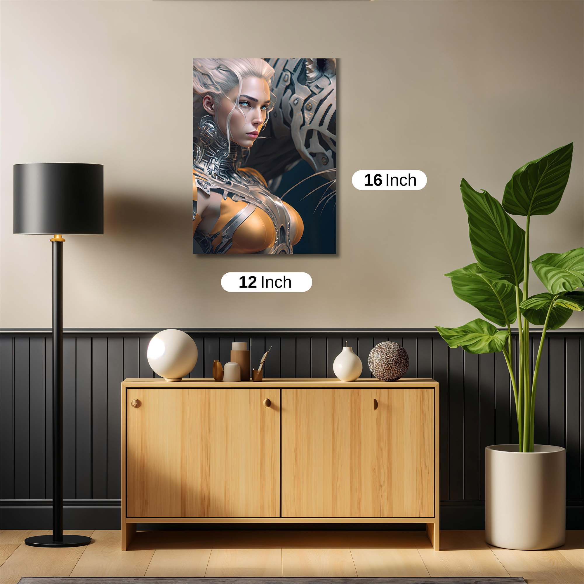 Smiling Serene Safe Wall Magnetic / M