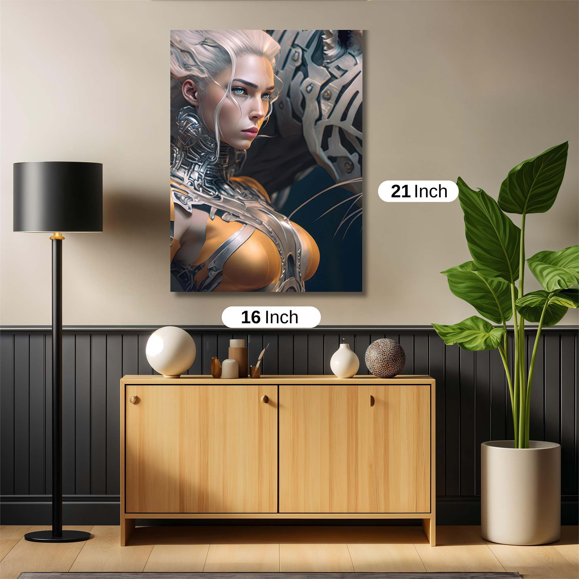 Smiling Serene Safe Wall Magnetic / M