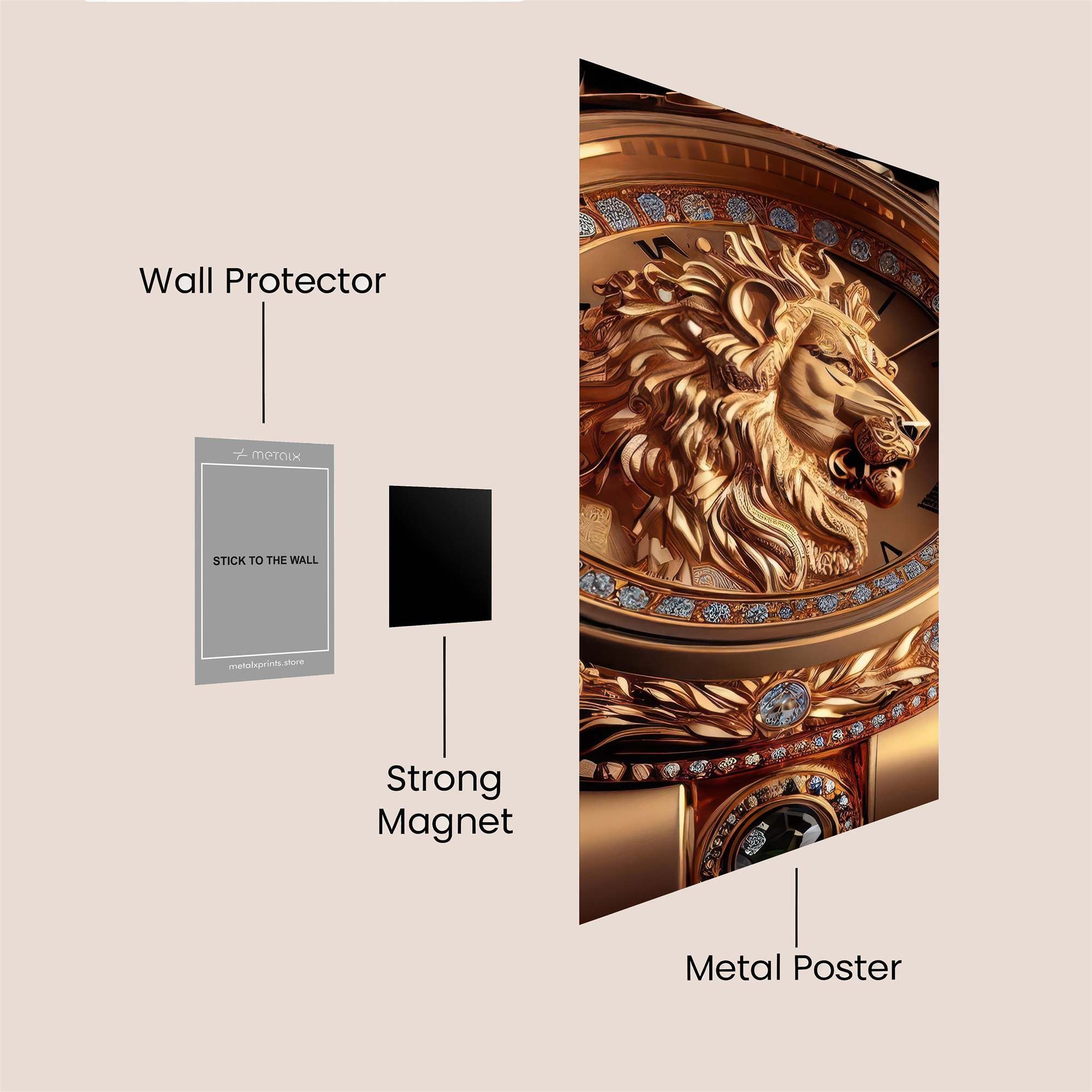 Lion Majesty Safe Wall Magnetic / M