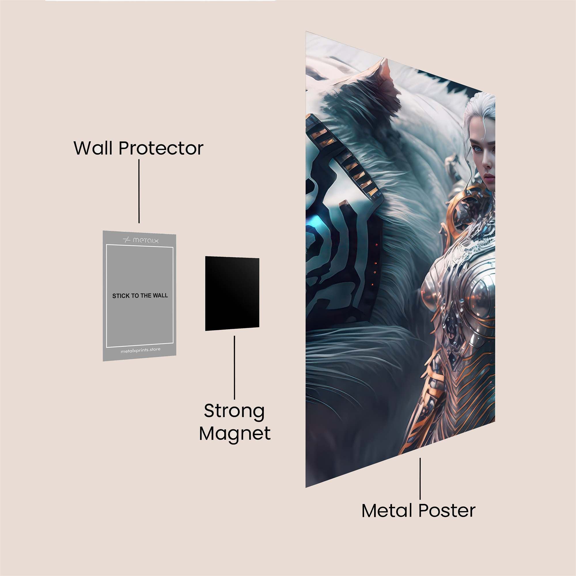 Fox Whisper Safe Wall Magnetic / M