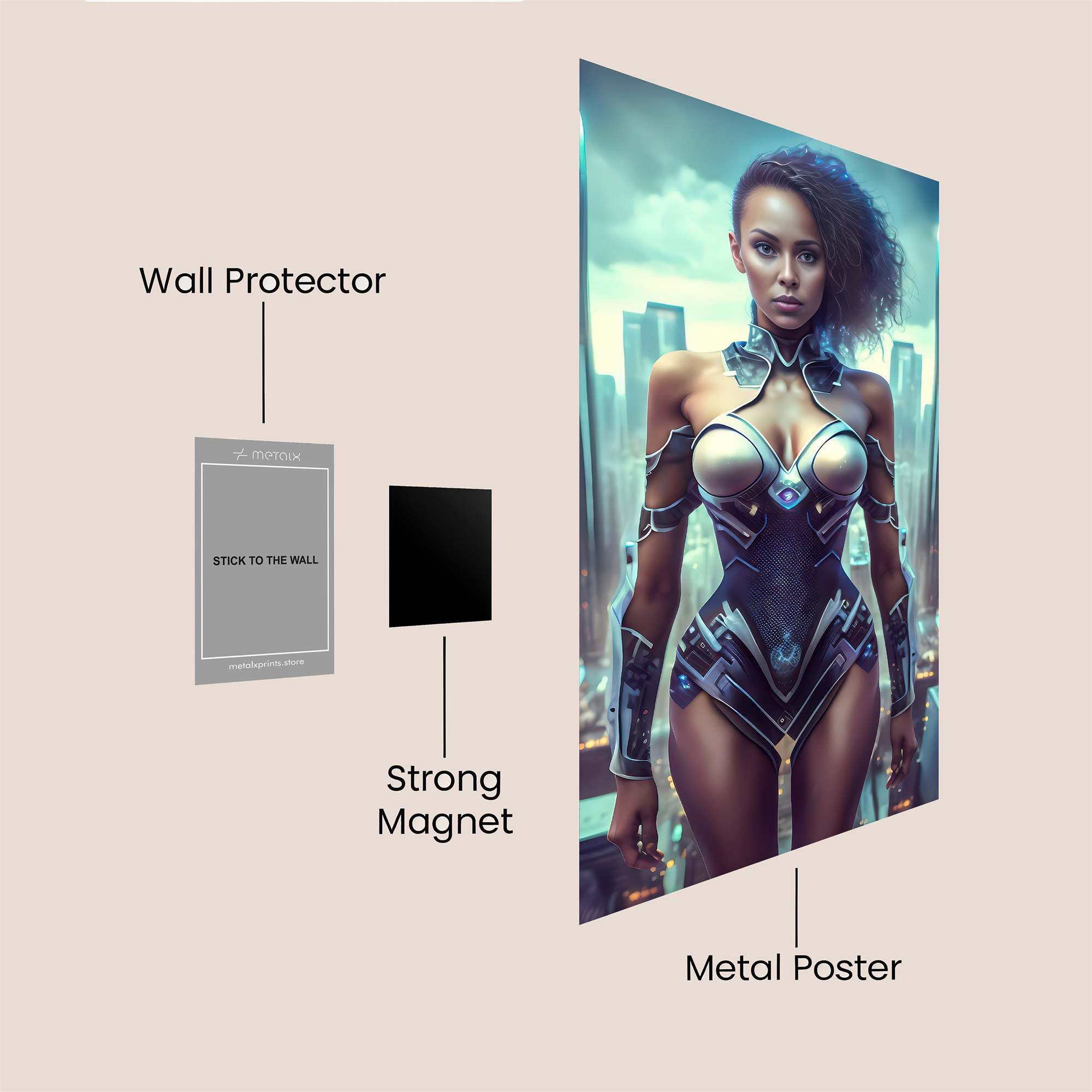 Cyber Empress Safe Wall Magnetic / M