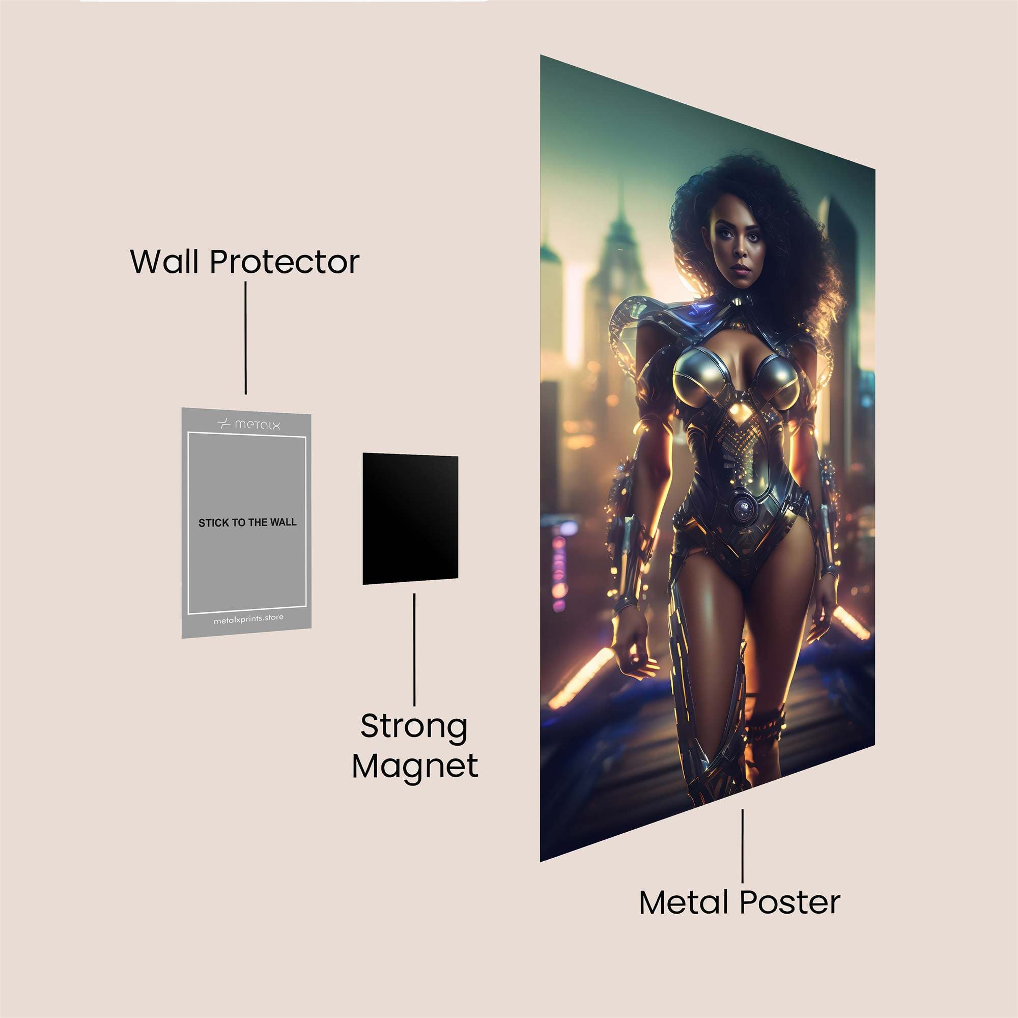 Cyber Empress Safe Wall Magnetic / M