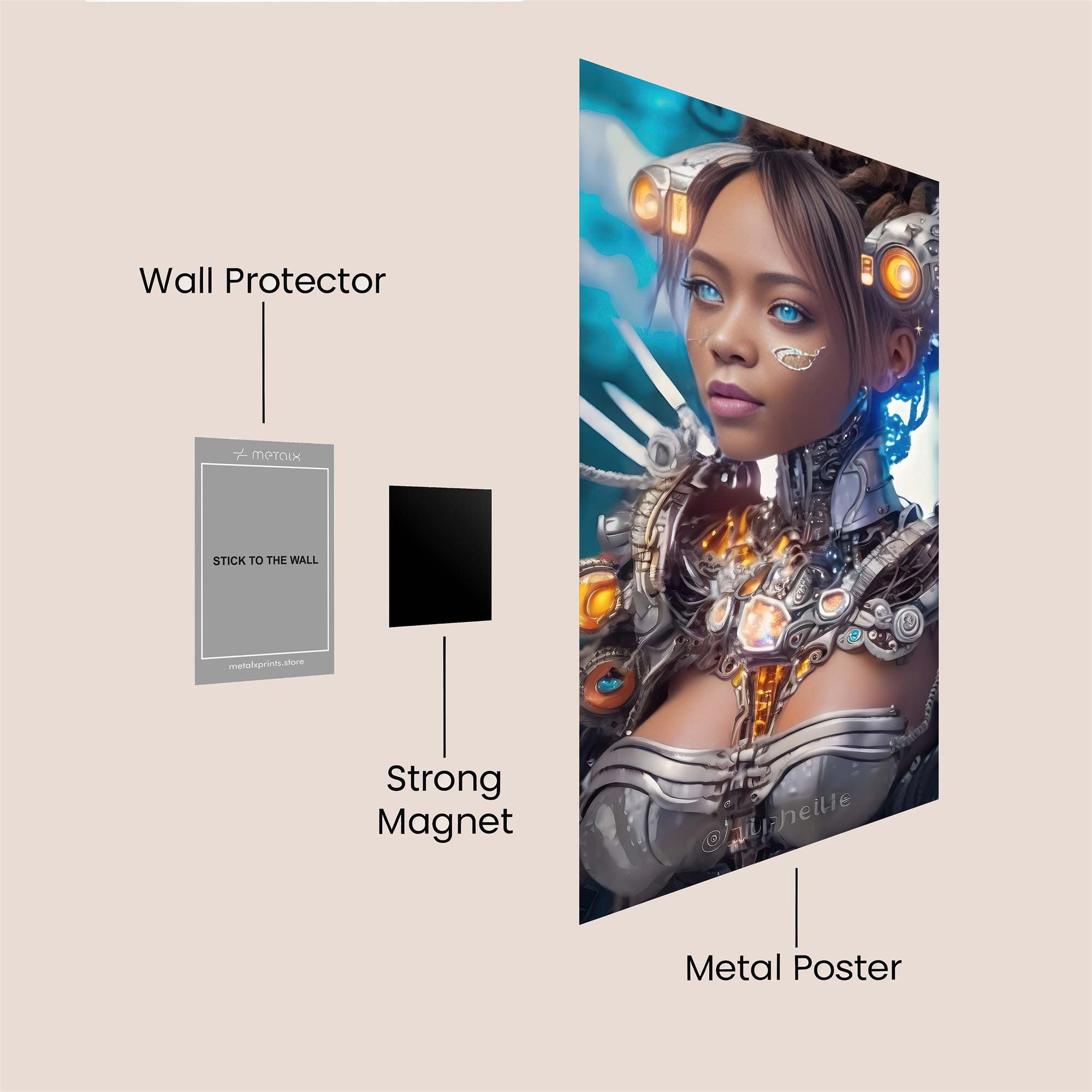 Cyber Enigma Safe Wall Magnetic / M