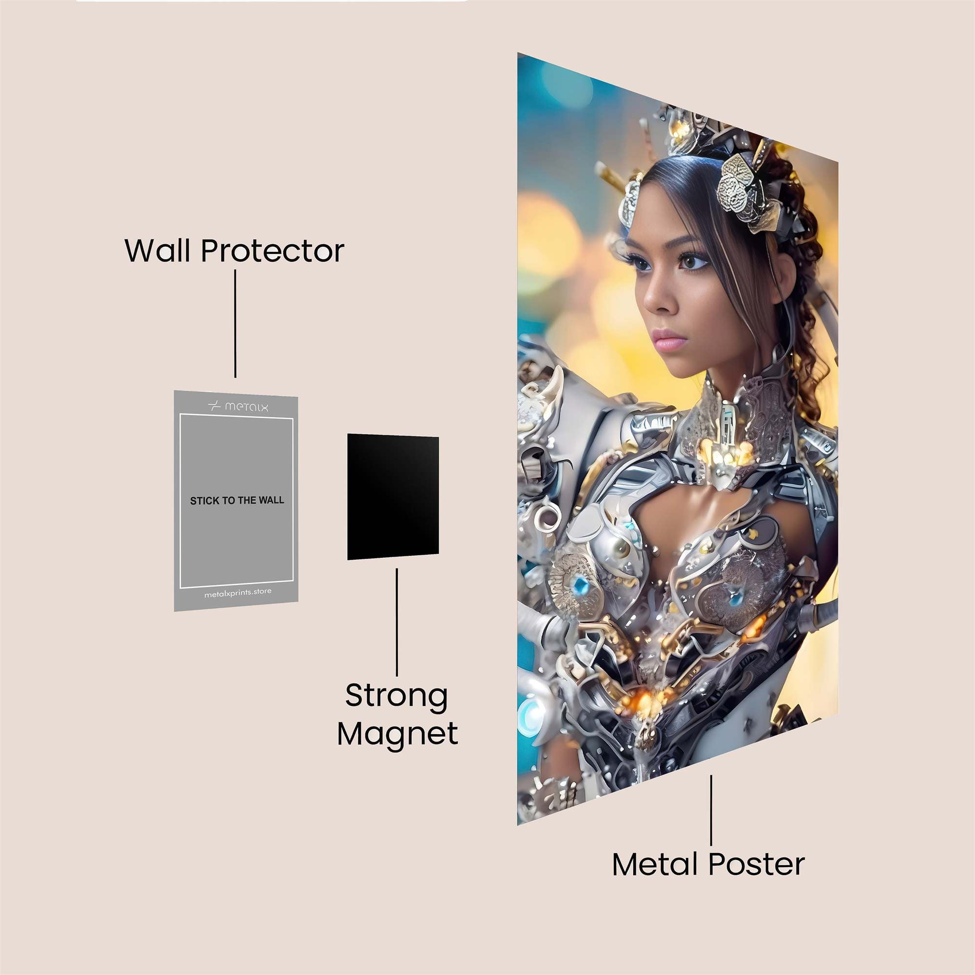 Cyber Enchantress Safe Wall Magnetic / M