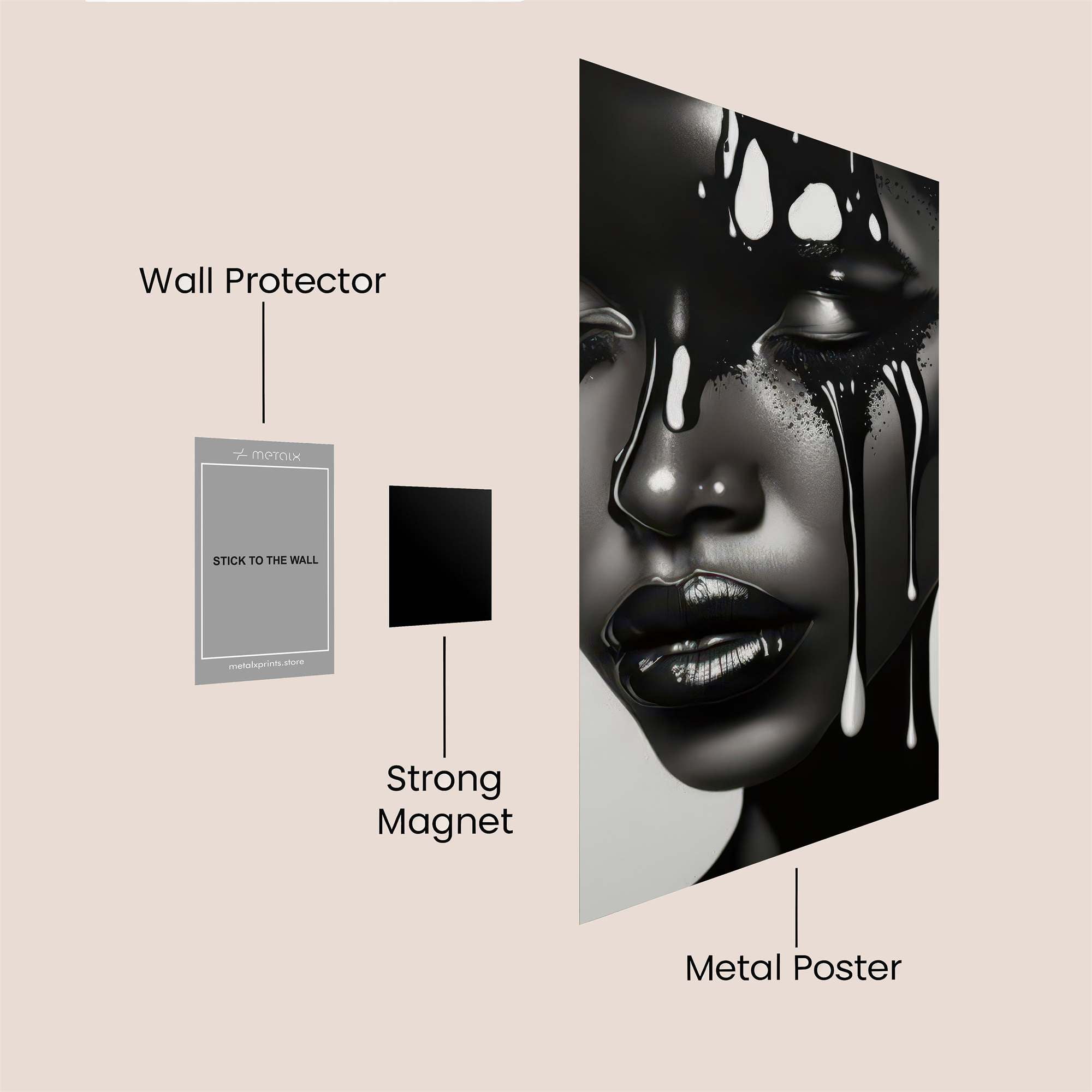 Drip Elegance Safe Wall Magnetic / M