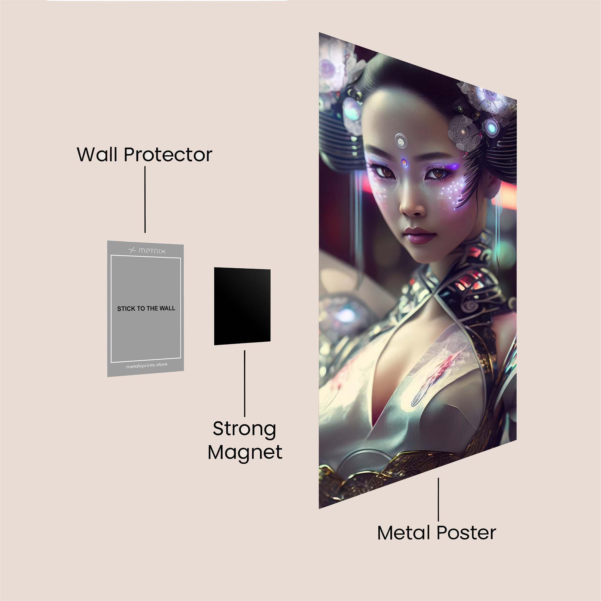 Cyber Geisha Safe Wall Magnetic / M