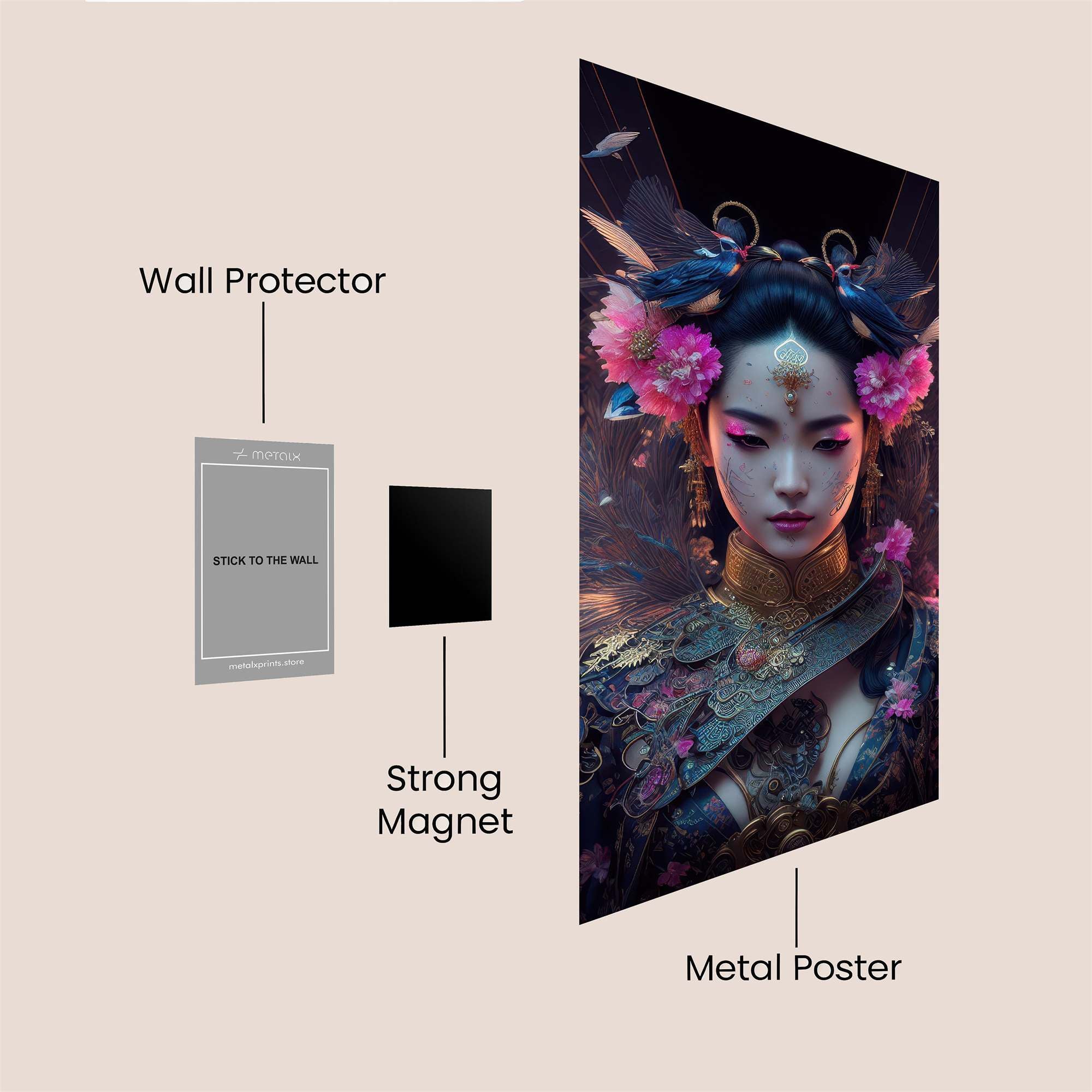 Butterfly Empress Safe Wall Magnetic / M