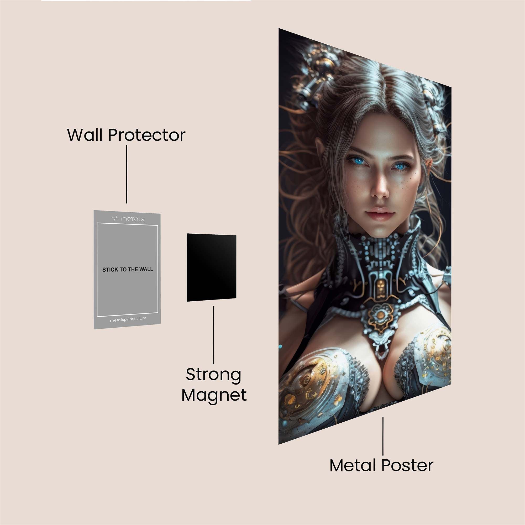 Cyber Empress Safe Wall Magnetic / M