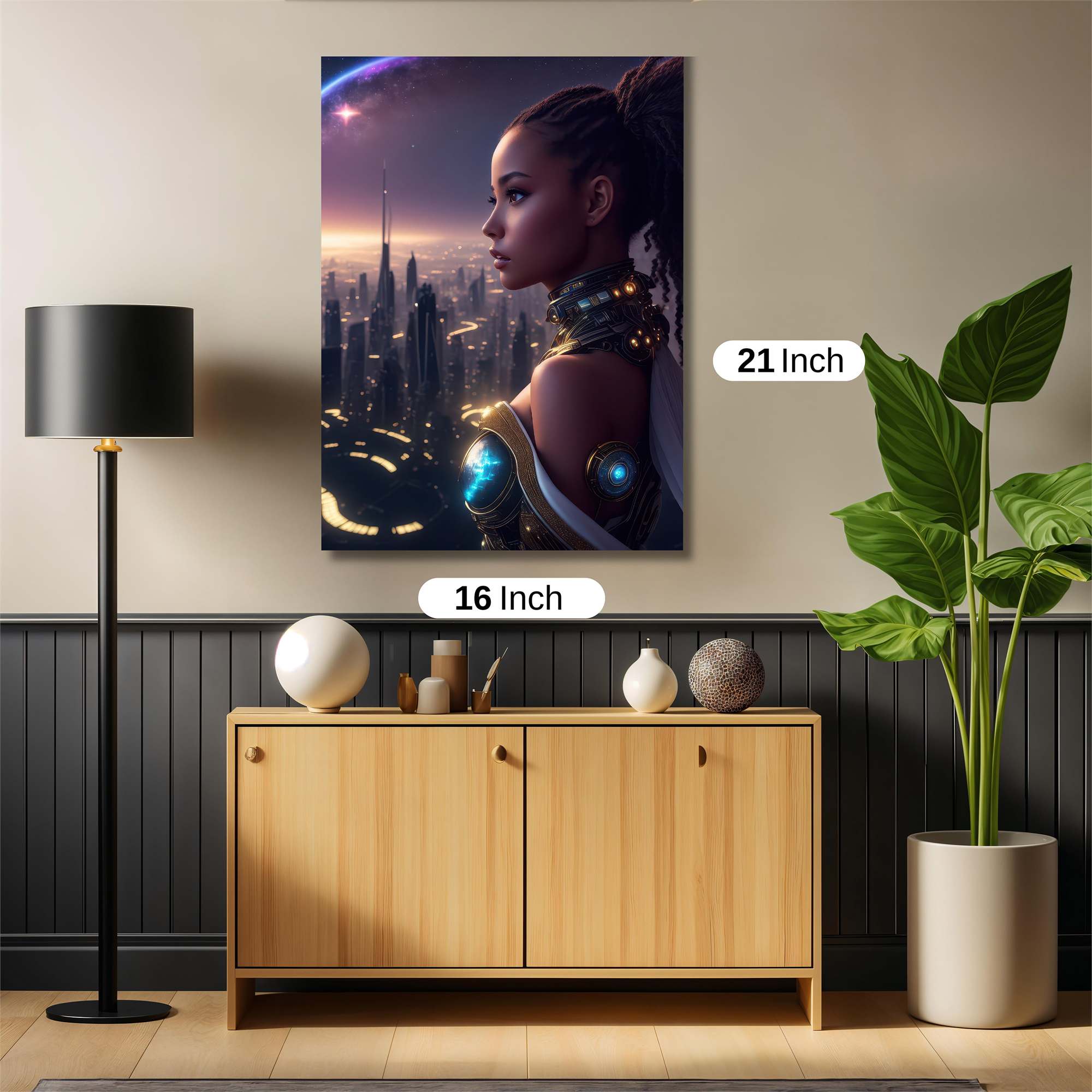 Futuristic Empress Safe Wall Magnetic / M