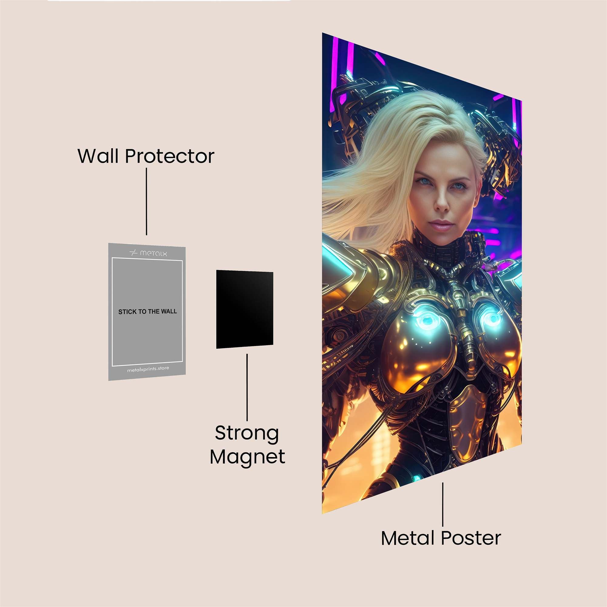 Cyber Empress Safe Wall Magnetic / M