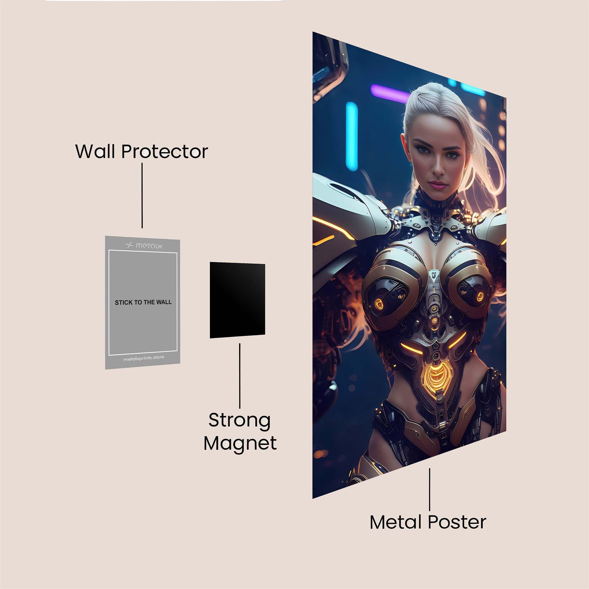 Cyber Vixen Safe Wall Magnetic / M