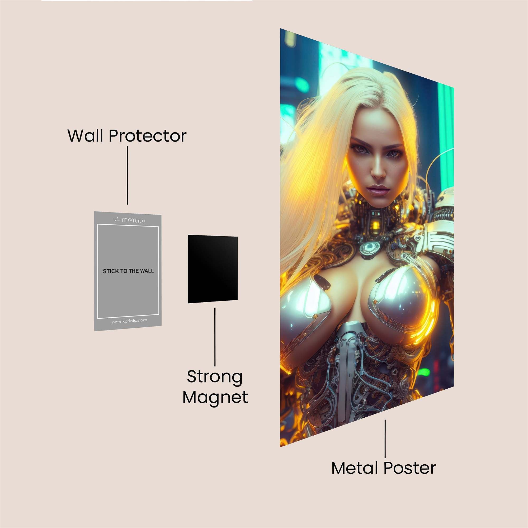 Cyber Enchantress Safe Wall Magnetic / M