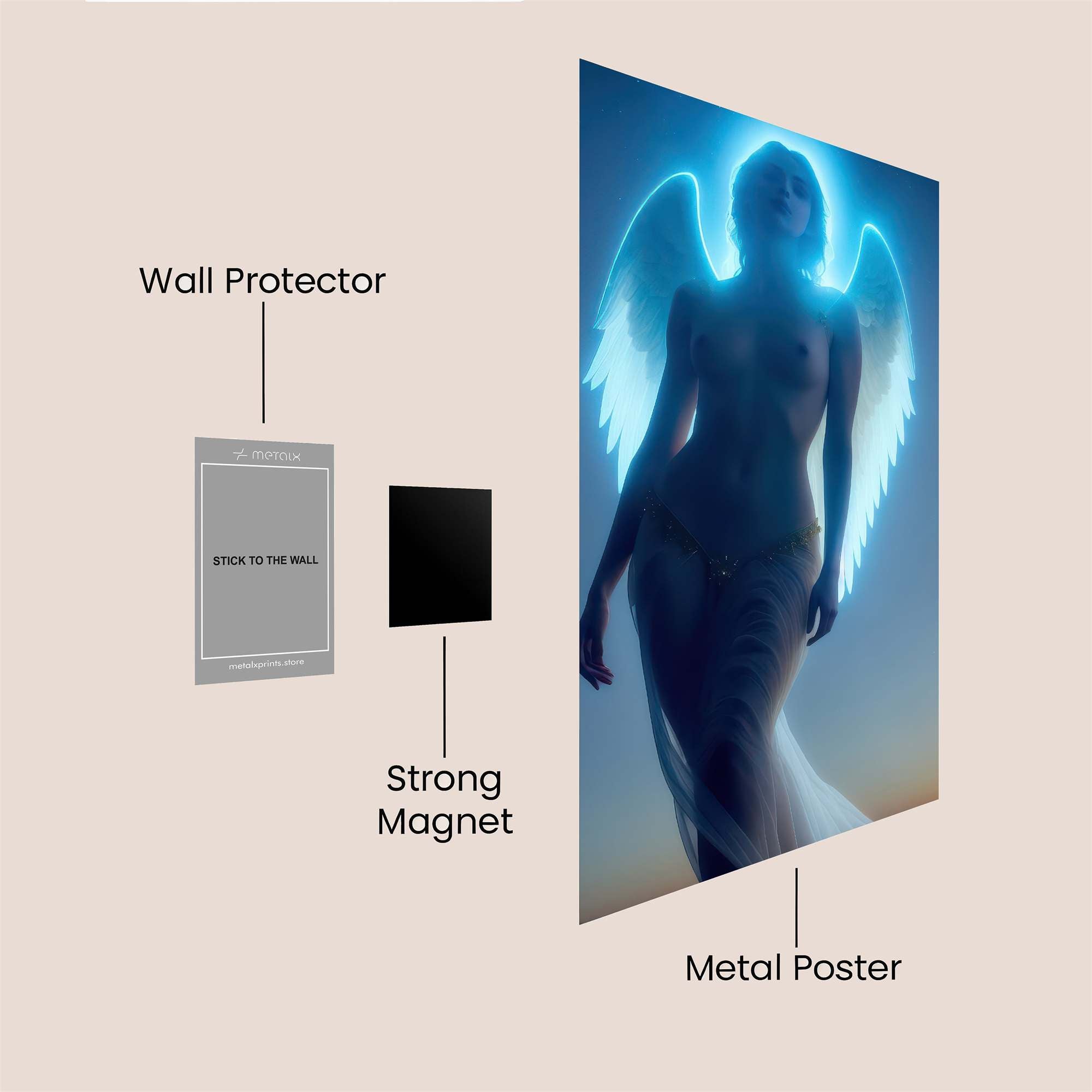 Angelic Serenity Safe Wall Magnetic / M