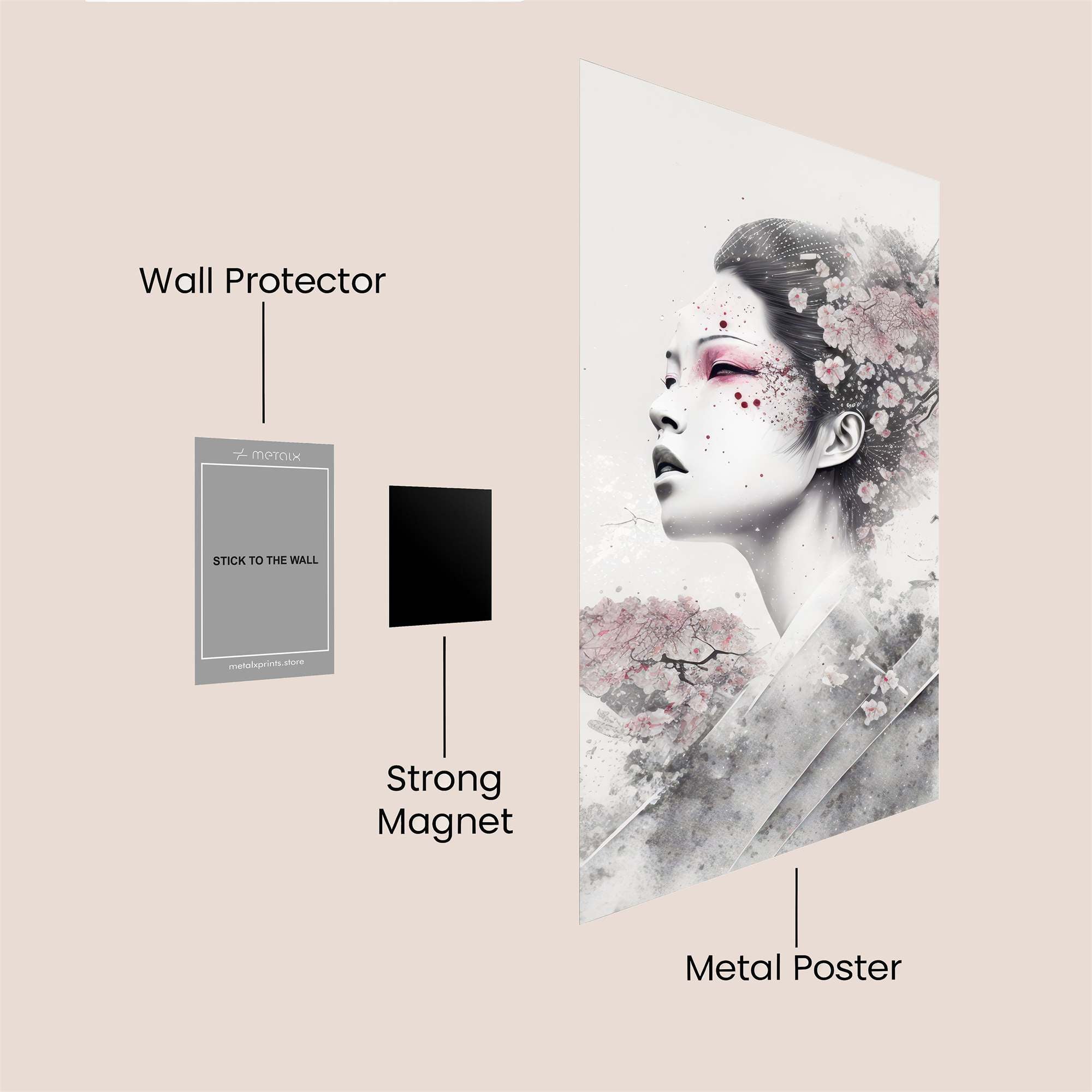 Geisha Serenity Safe Wall Magnetic / M