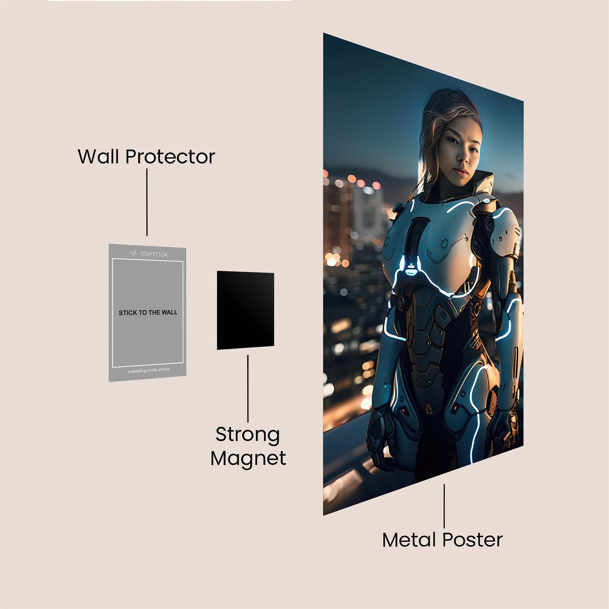 Cyber Guardian Safe Wall Magnetic / M