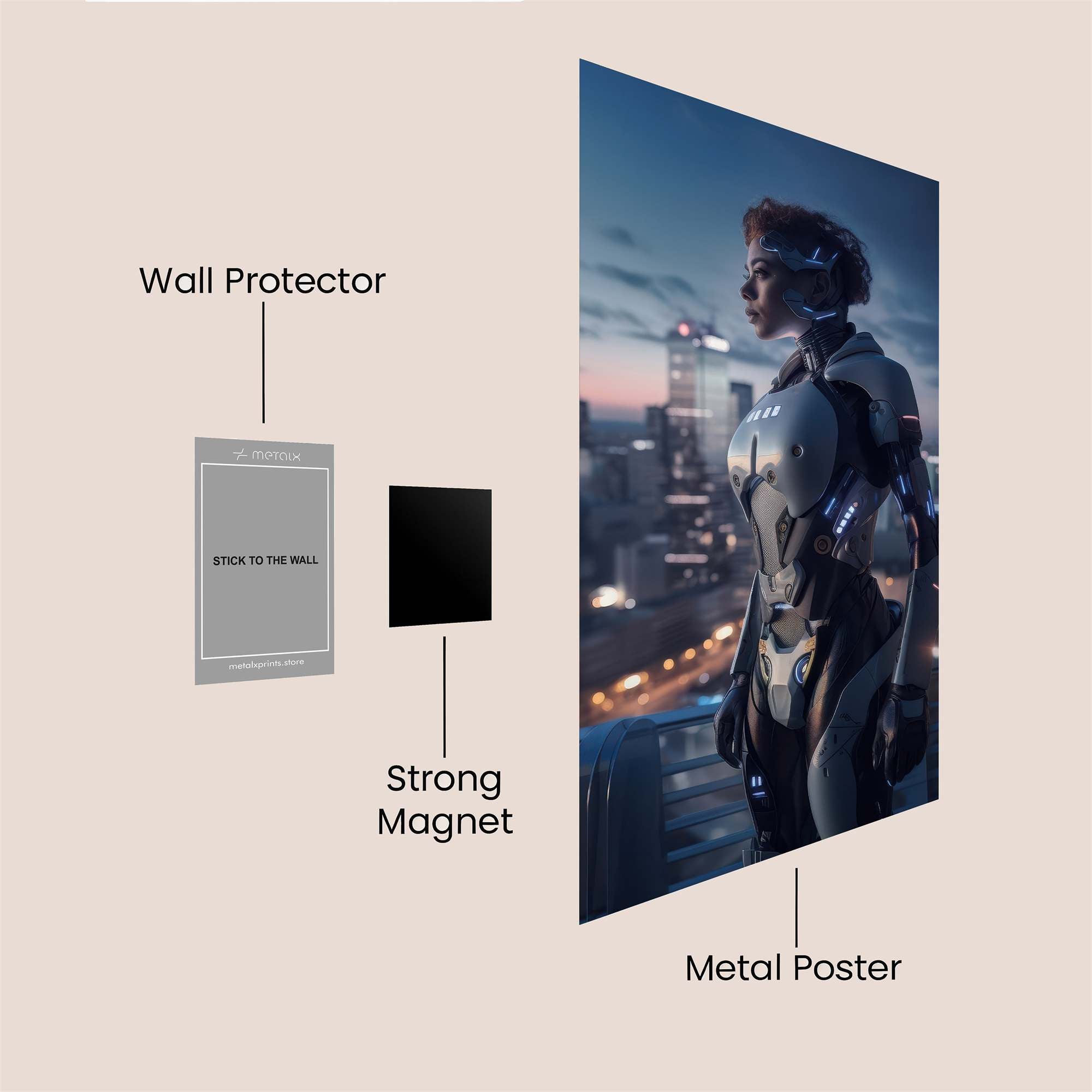 Cyber Dawn Safe Wall Magnetic / M
