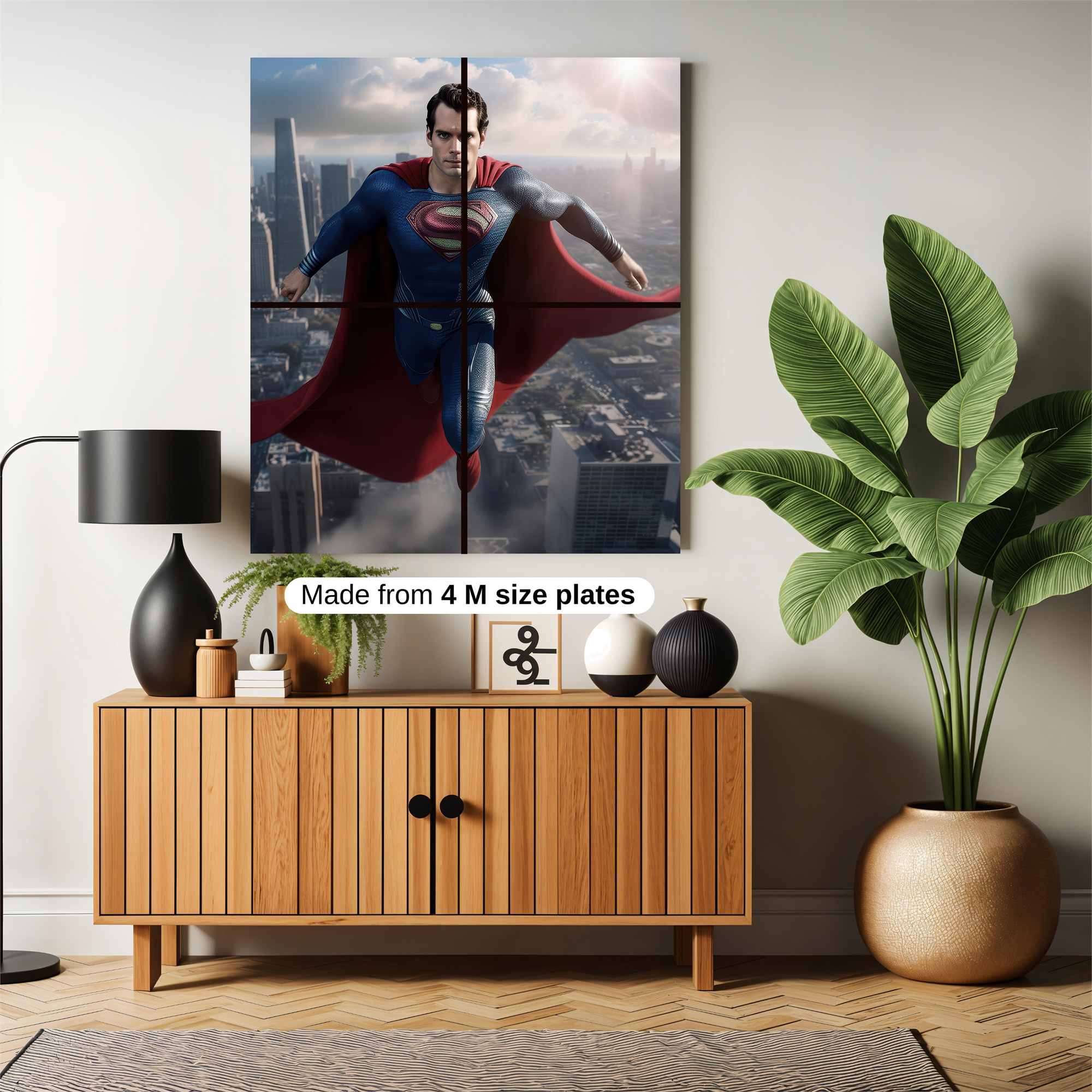 Superman Soaring Safe Wall Magnetic / M