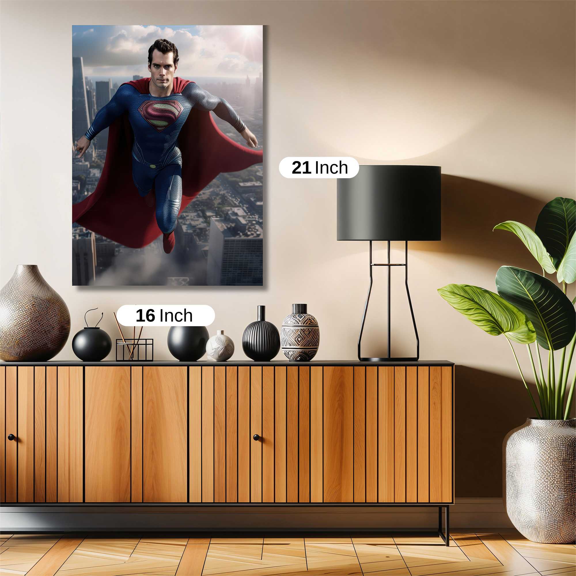 Superman Soaring Safe Wall Magnetic / M