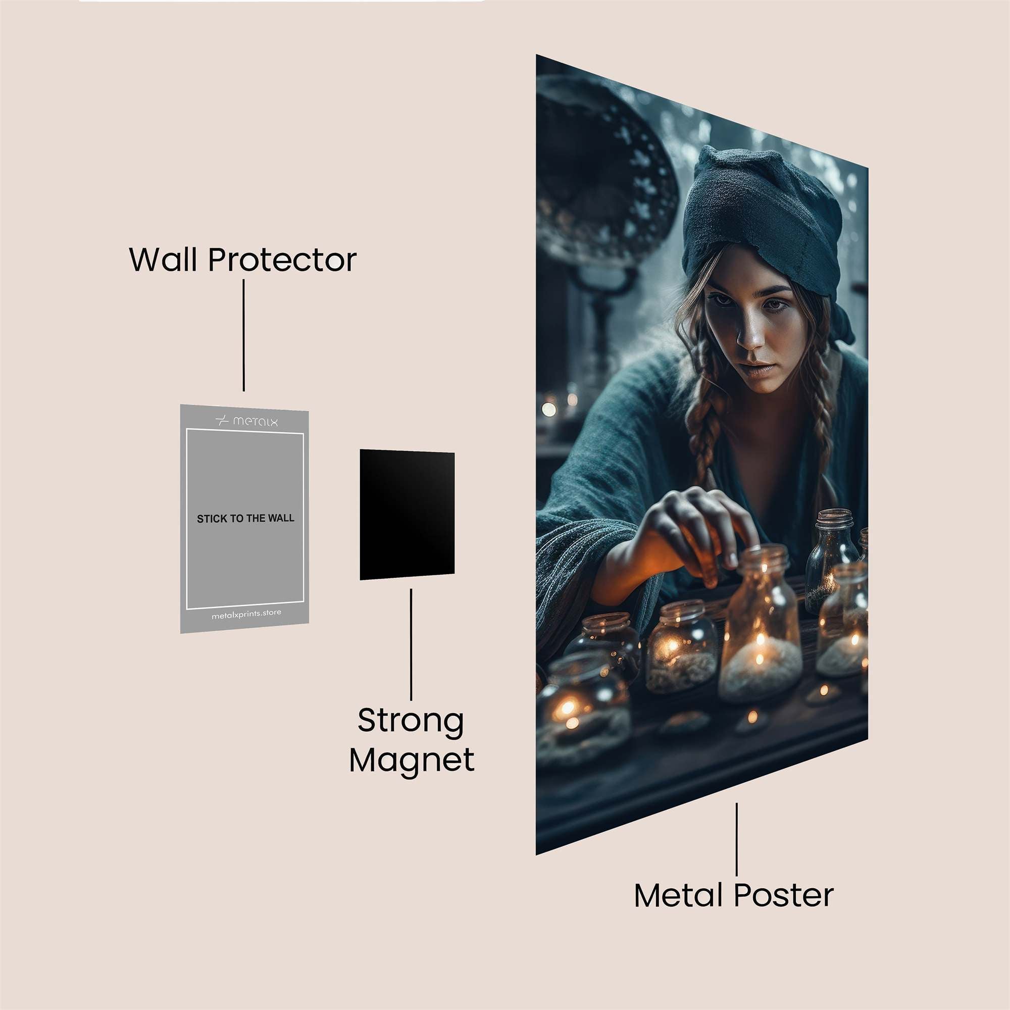 Witch Enchanting Safe Wall Magnetic / M