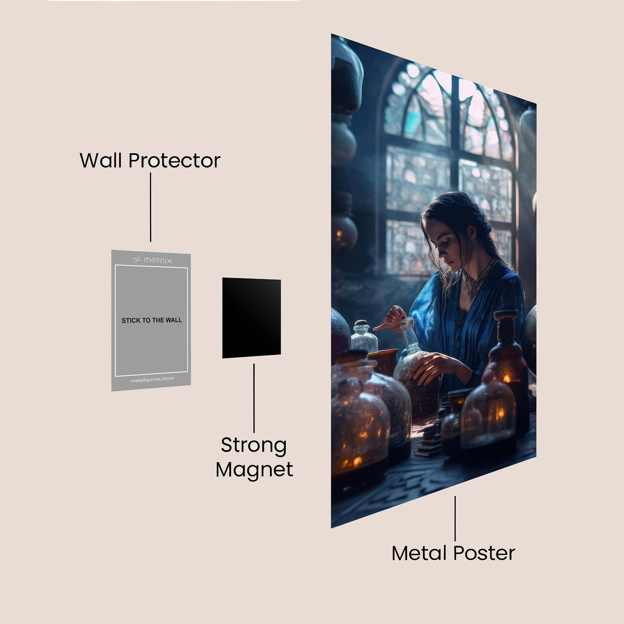 Witch Enigma Safe Wall Magnetic / M
