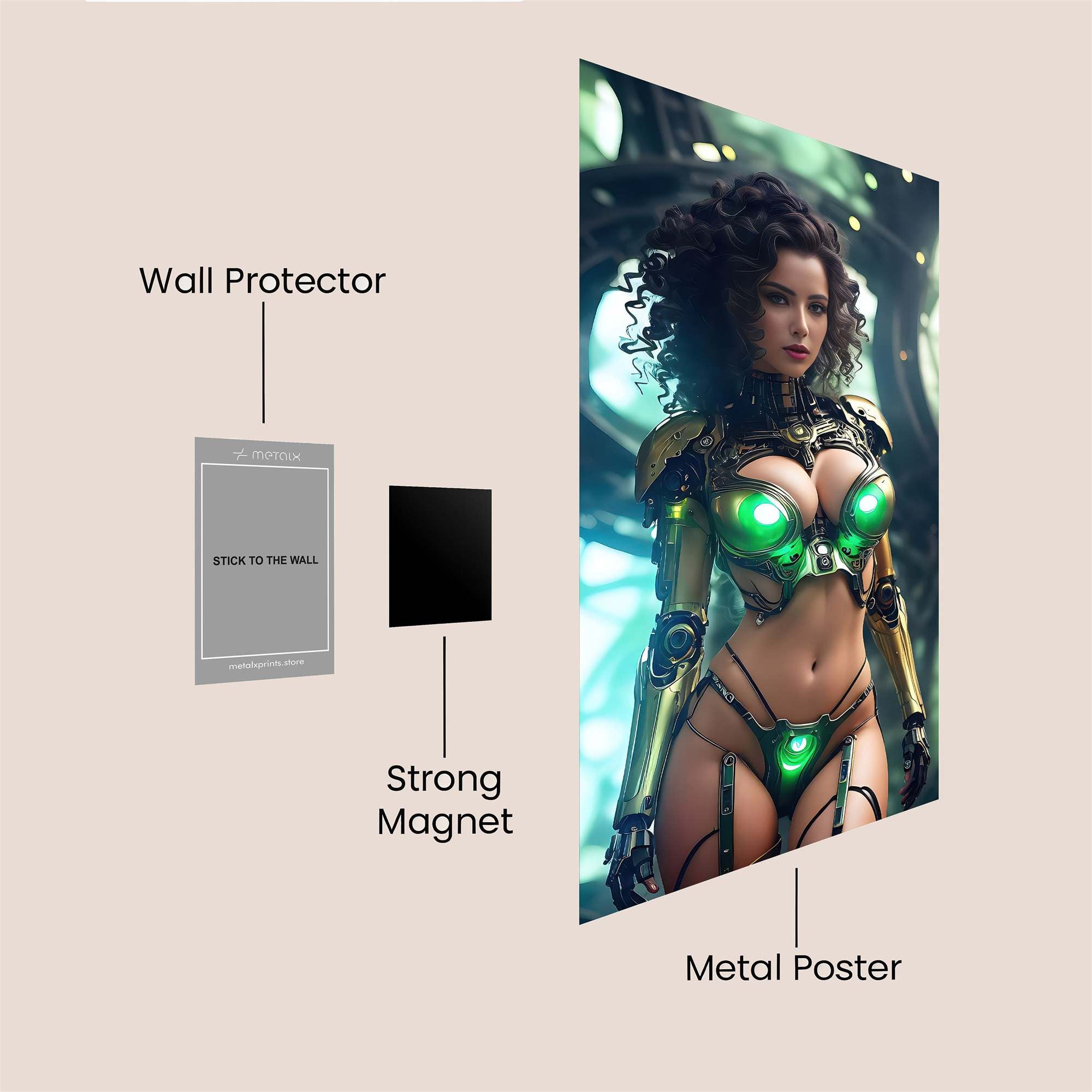 Cyber Enchantress Safe Wall Magnetic / M