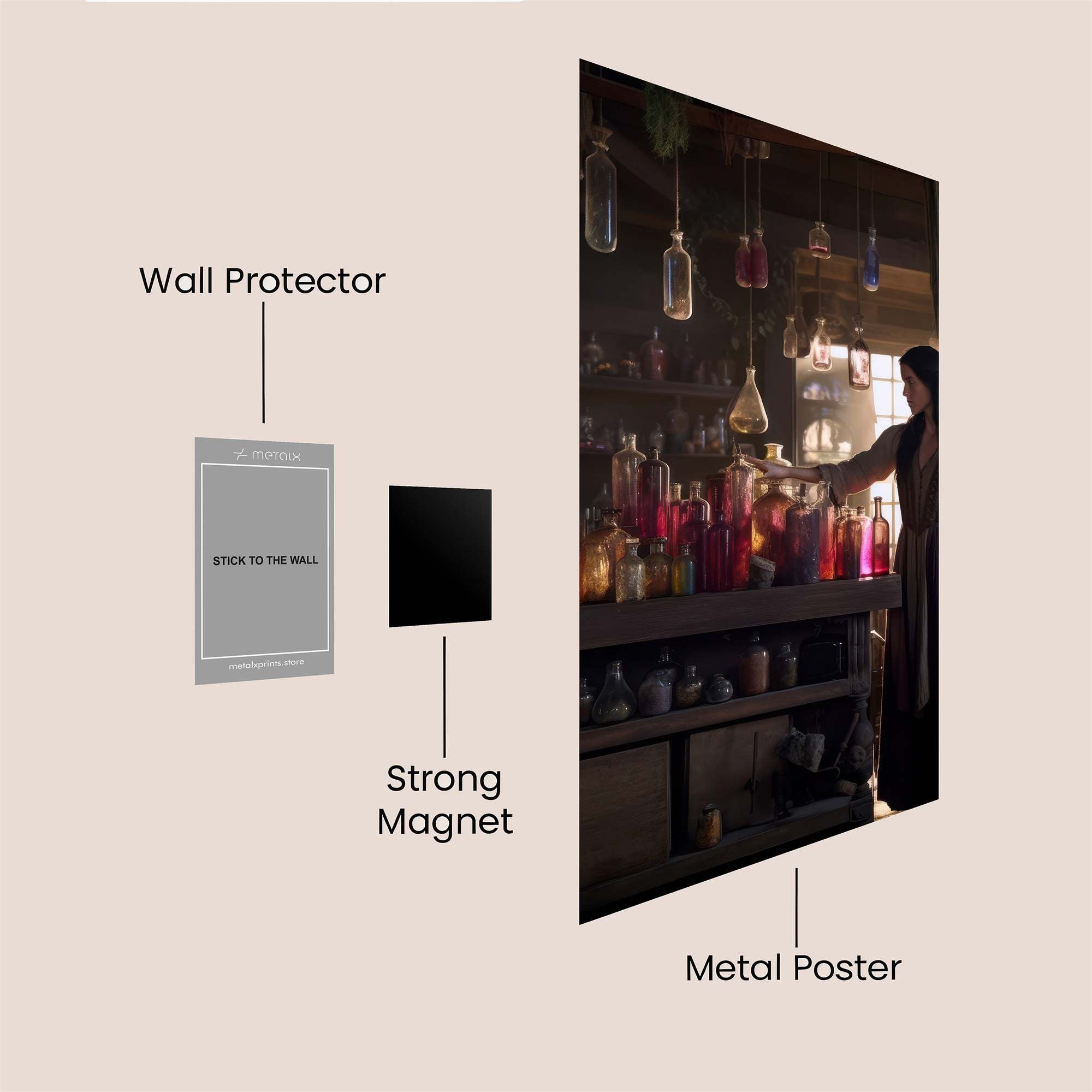 Witch Enchantment Safe Wall Magnetic / M