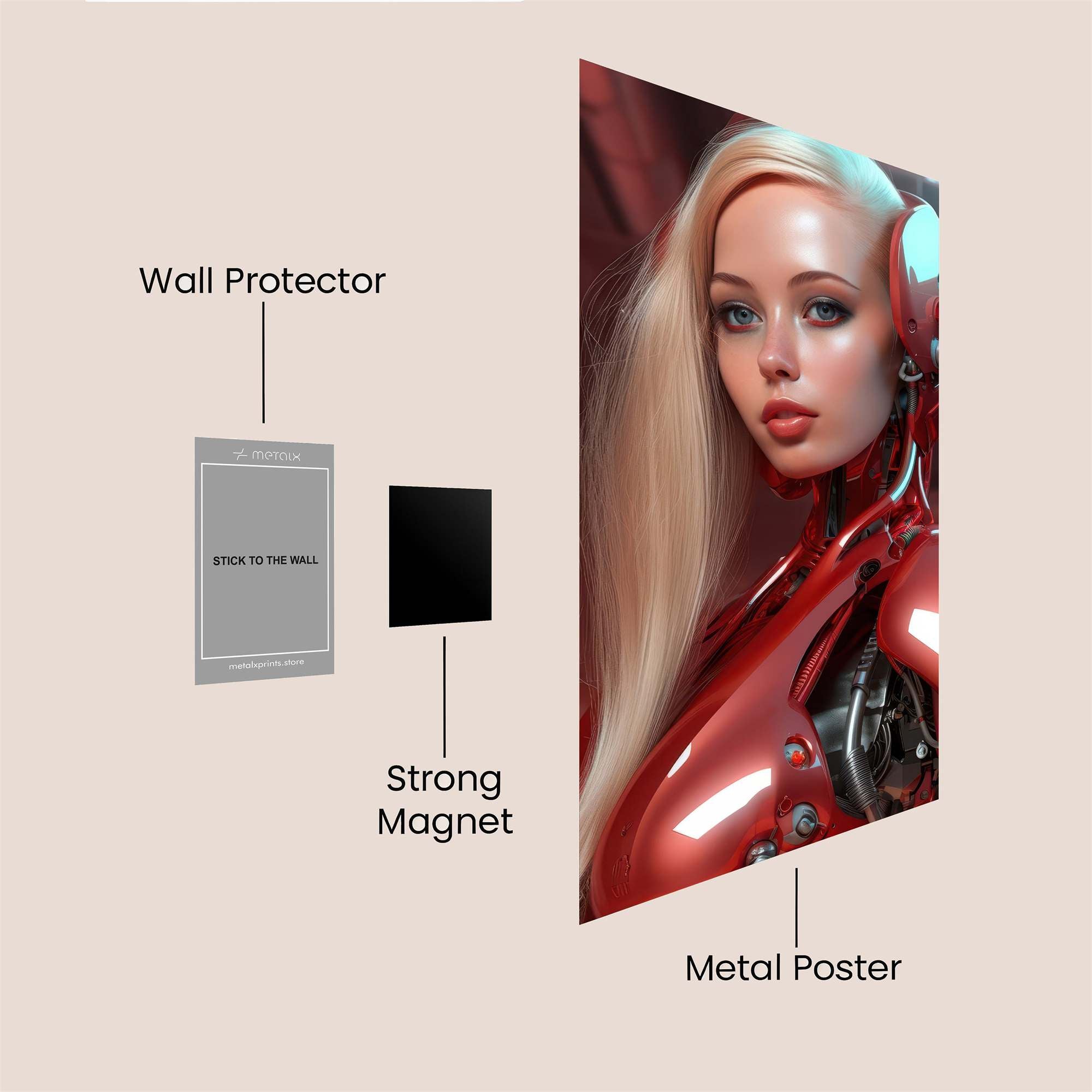 Android Elegance Safe Wall Magnetic / M