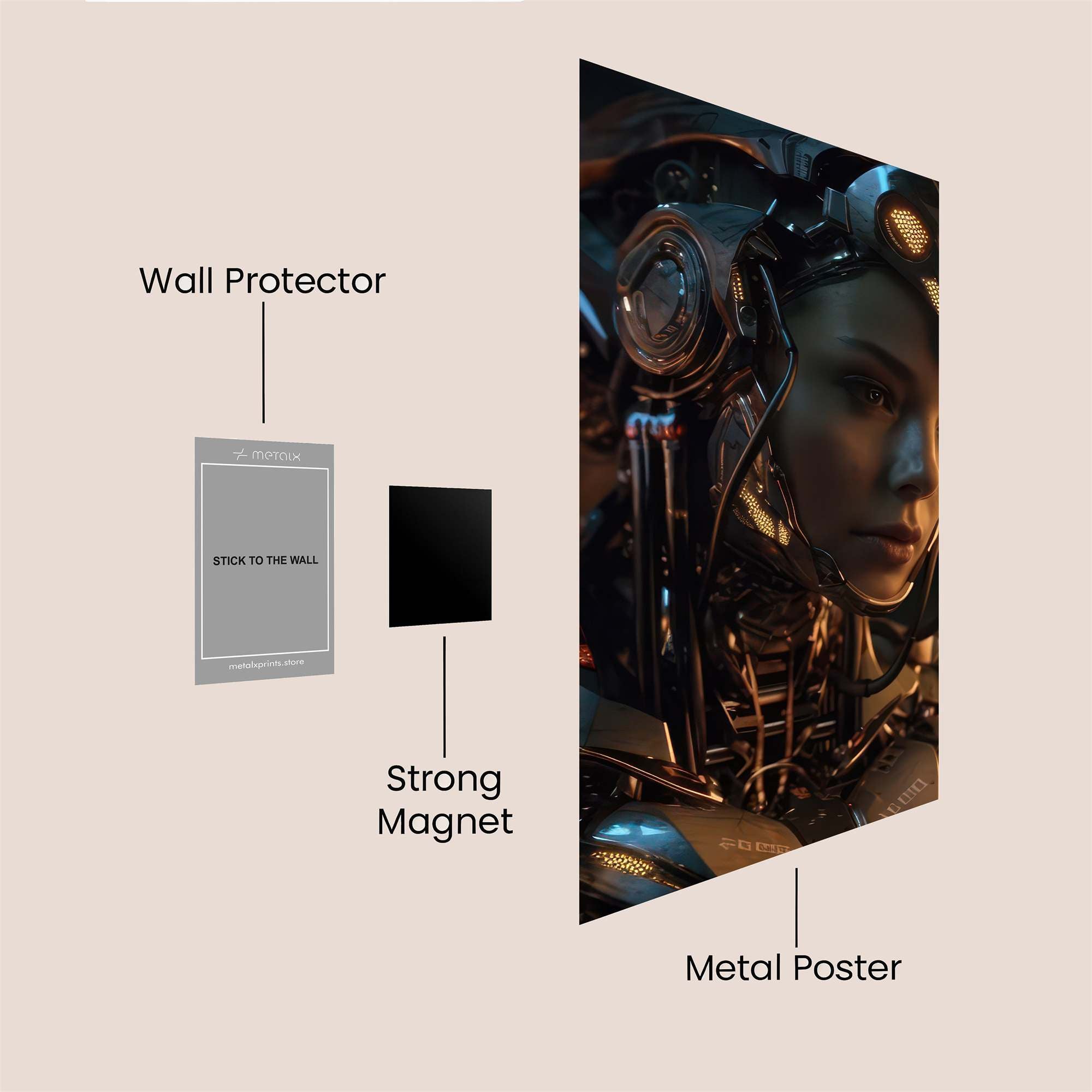 Statue Serenity Safe Wall Magnetic / M