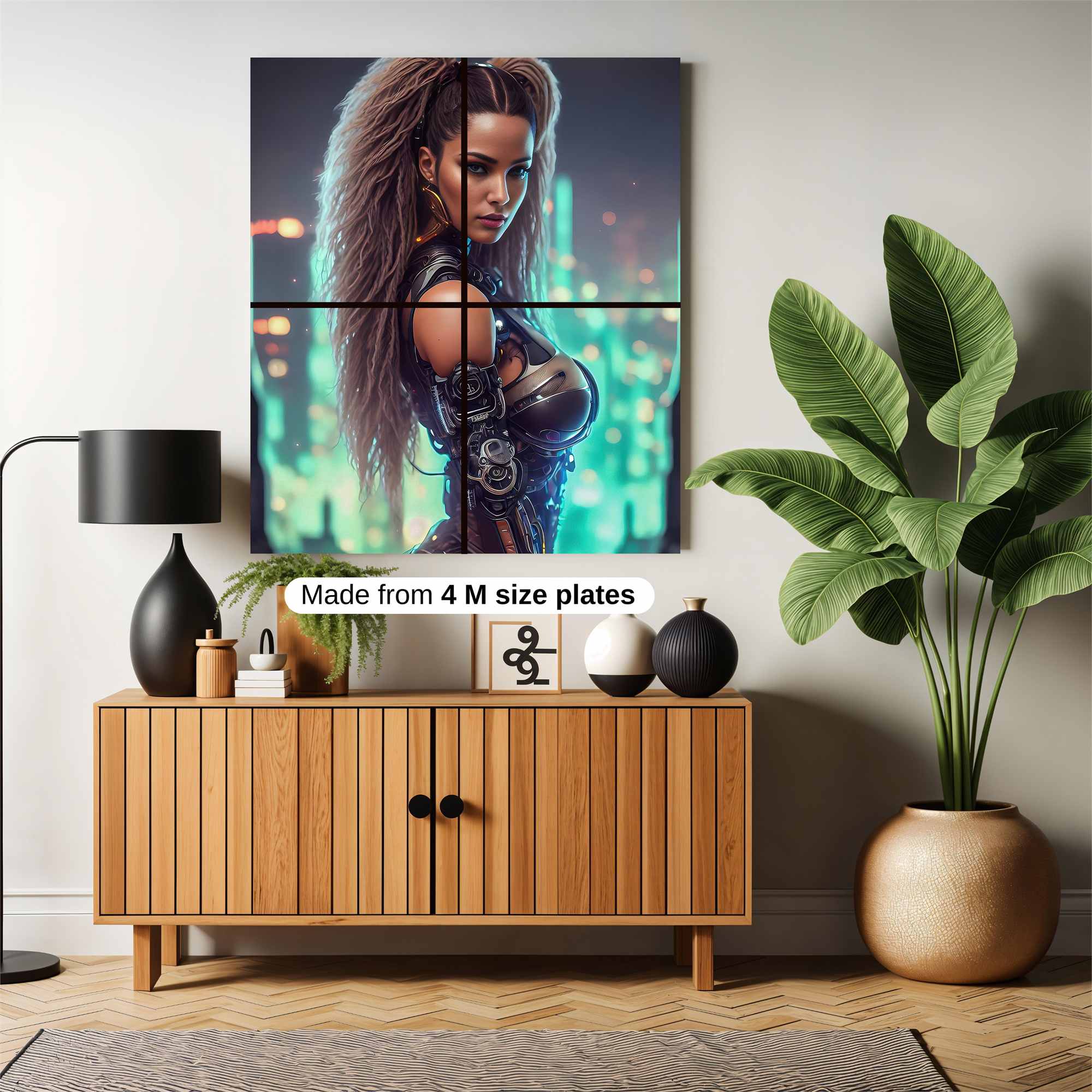 Cyberpunk Elegance Safe Wall Magnetic / M