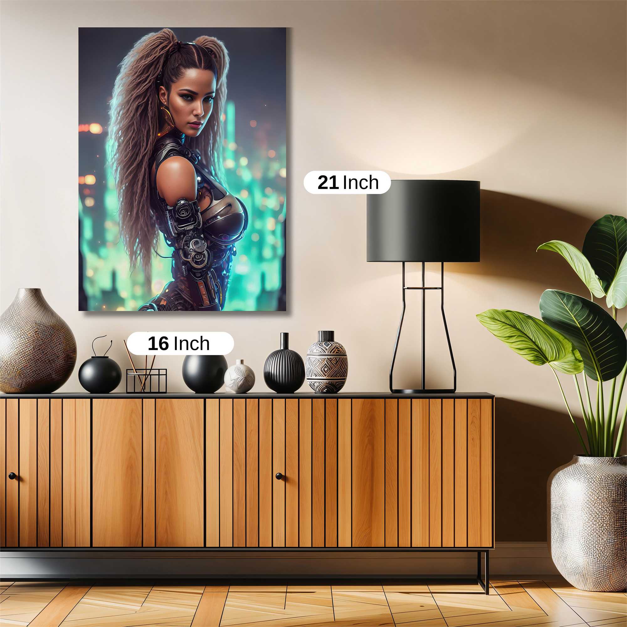 Cyberpunk Elegance Safe Wall Magnetic / M