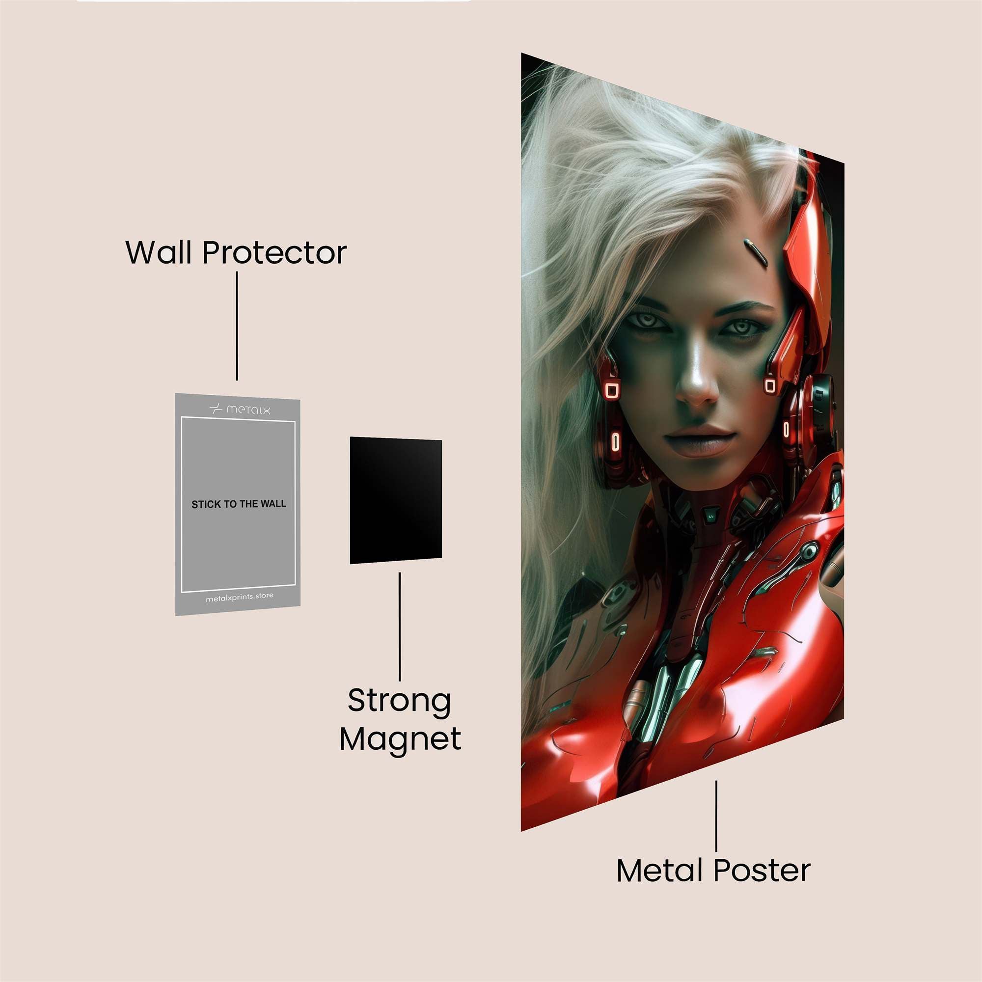 Cyber Vixen Safe Wall Magnetic / M