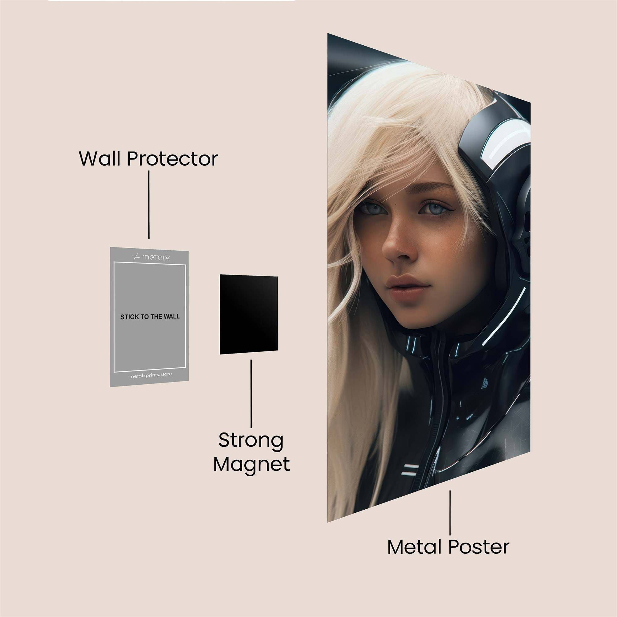 Blonde Enigma Safe Wall Magnetic / M