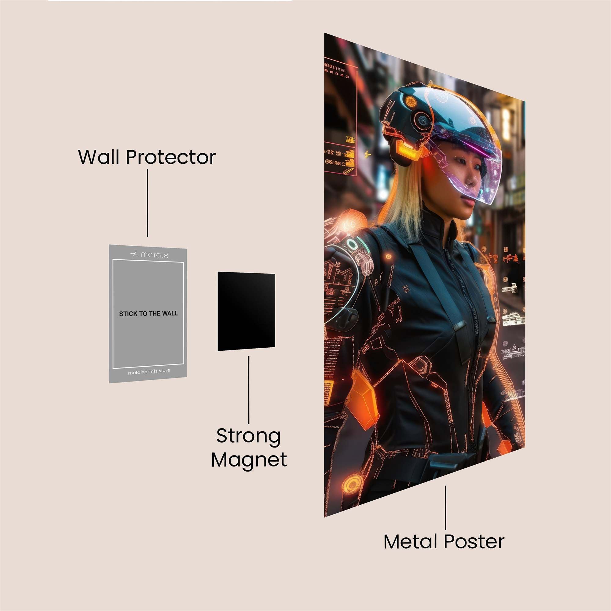 Cyber Enigma Safe Wall Magnetic / M