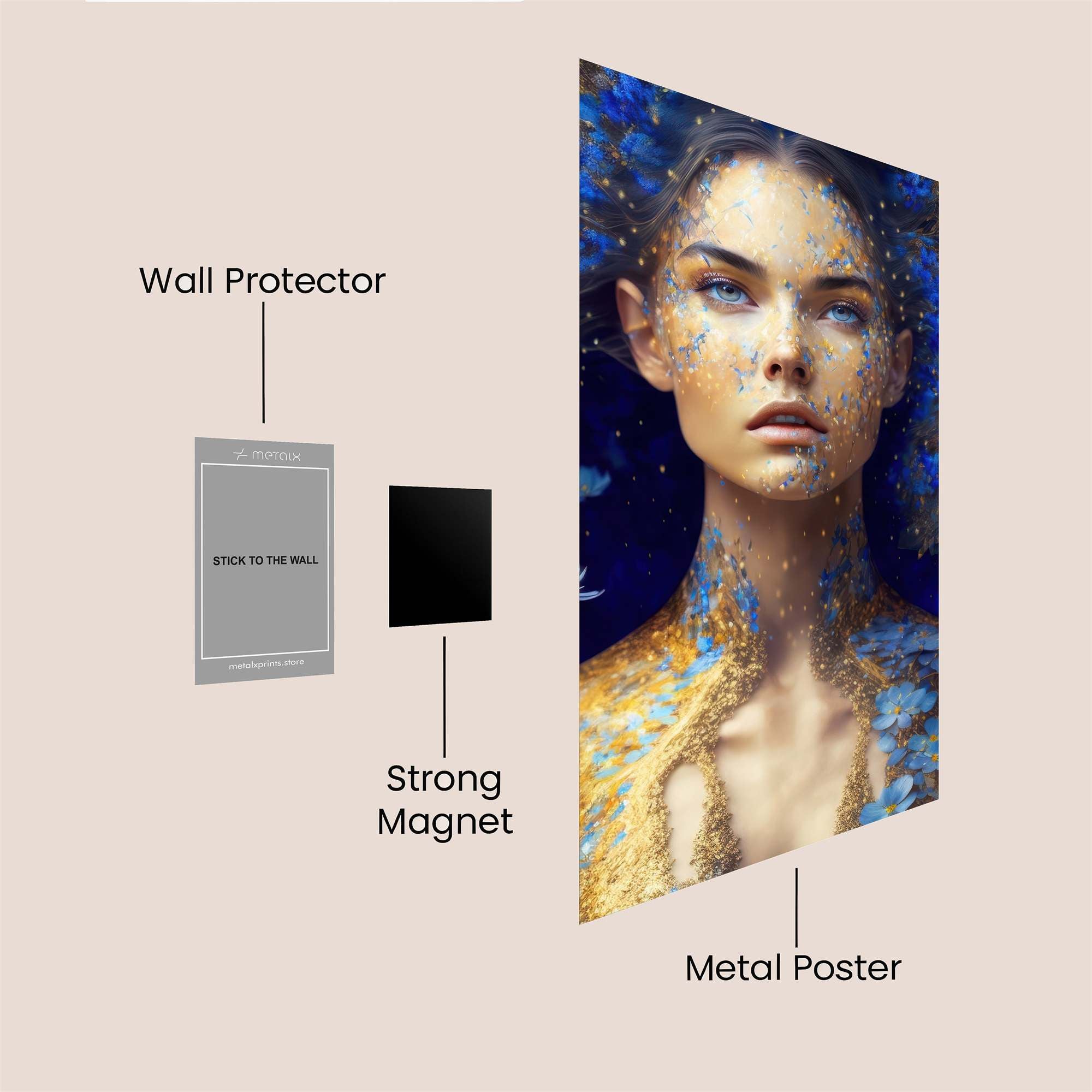 Floral Enchantment Safe Wall Magnetic / M