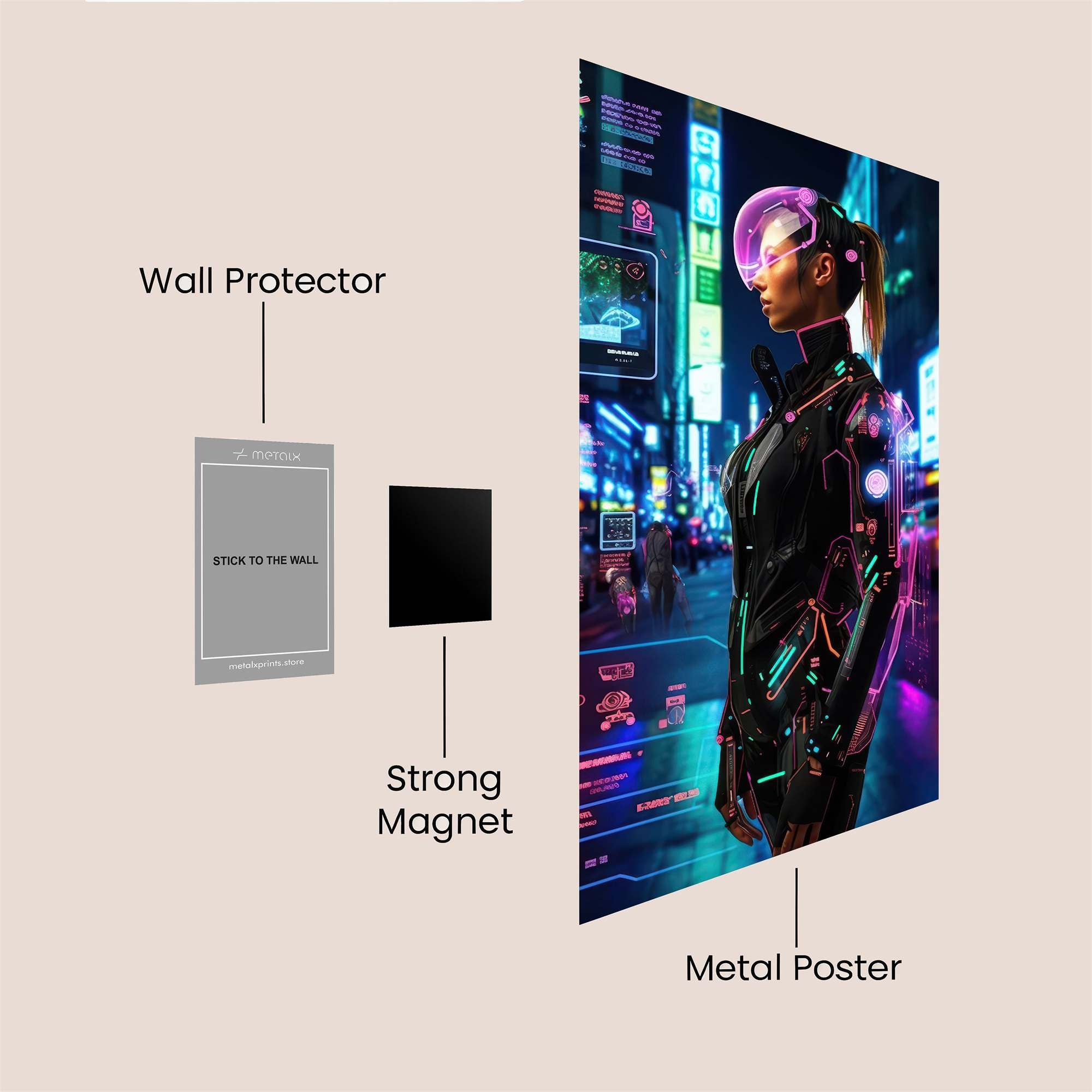 Cyber Enigma Safe Wall Magnetic / M