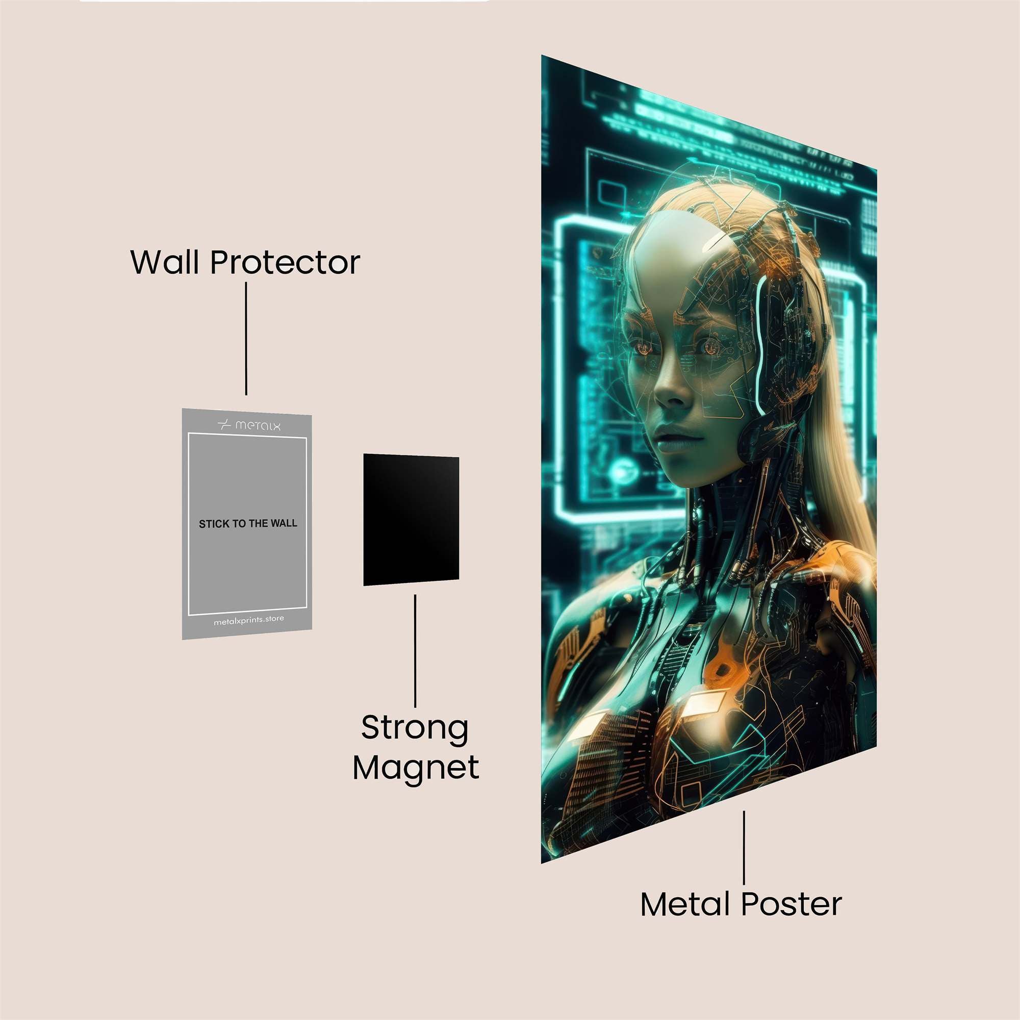 Cyber Enigma Safe Wall Magnetic / M