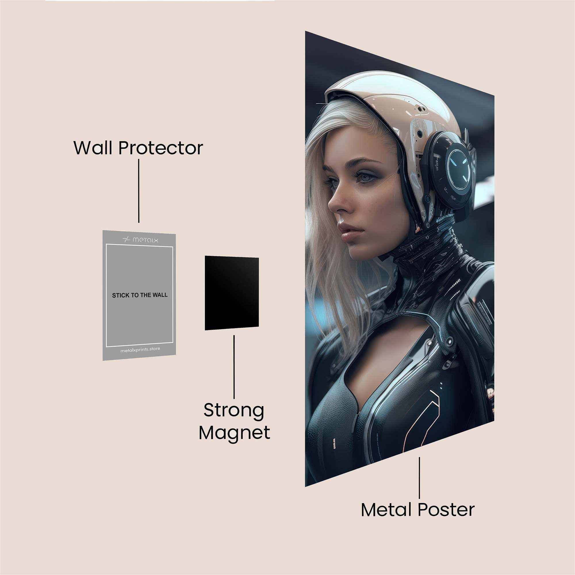 Cyber Enigma Safe Wall Magnetic / M