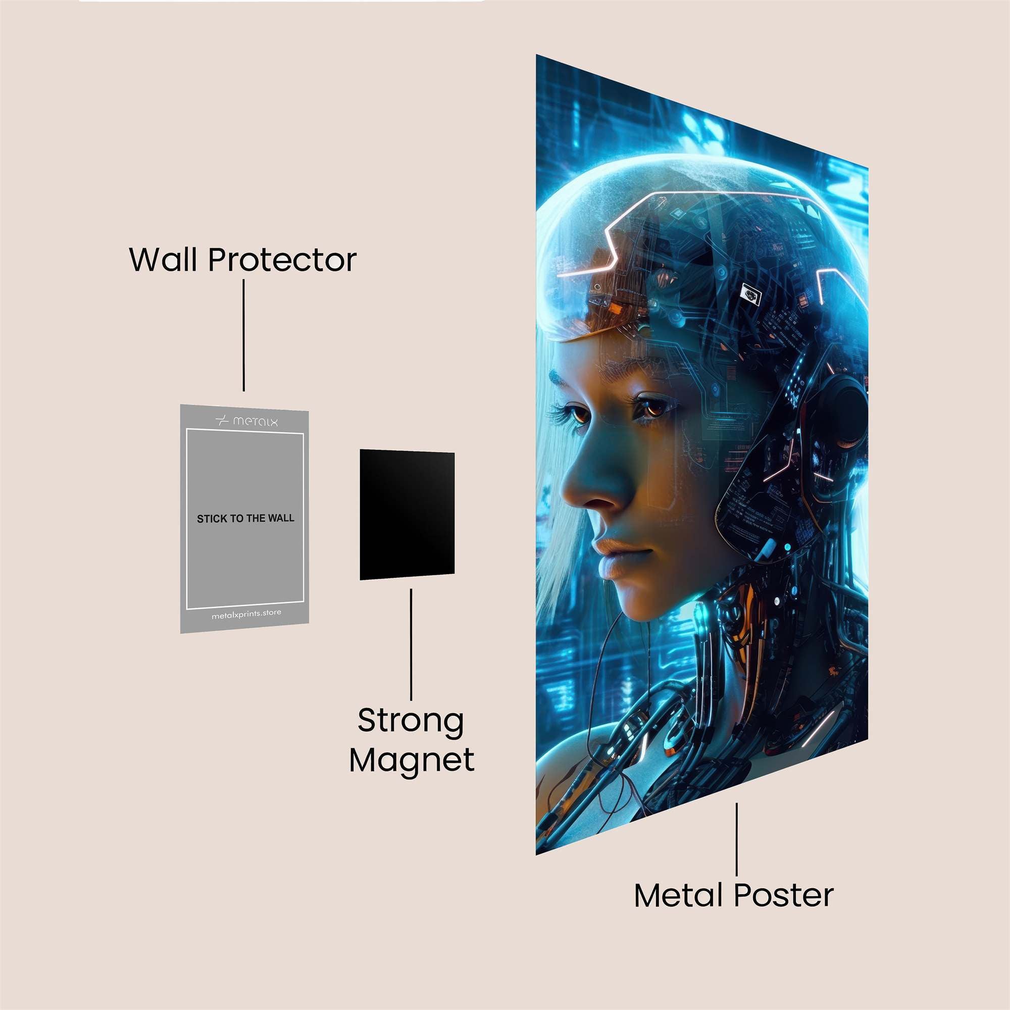 Cyber Enigma Safe Wall Magnetic / M