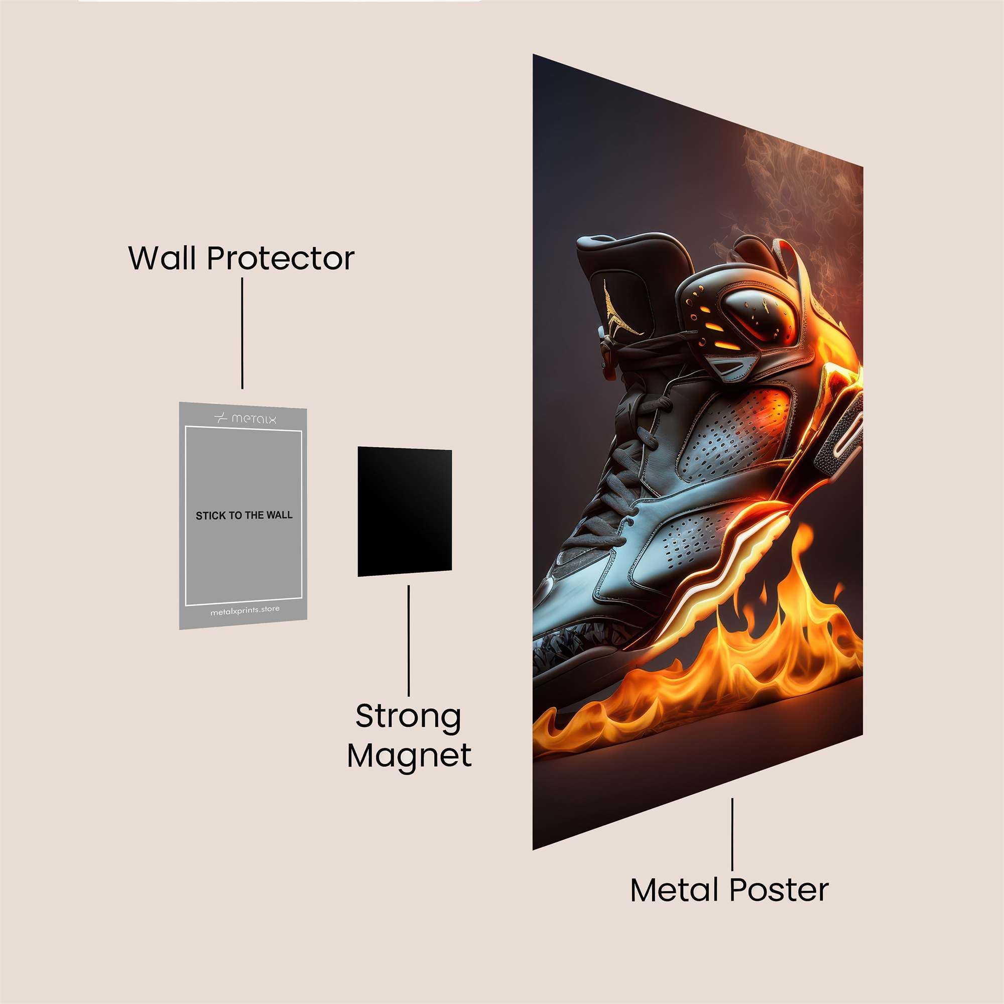 Jordan Inferno Safe Wall Magnetic / M
