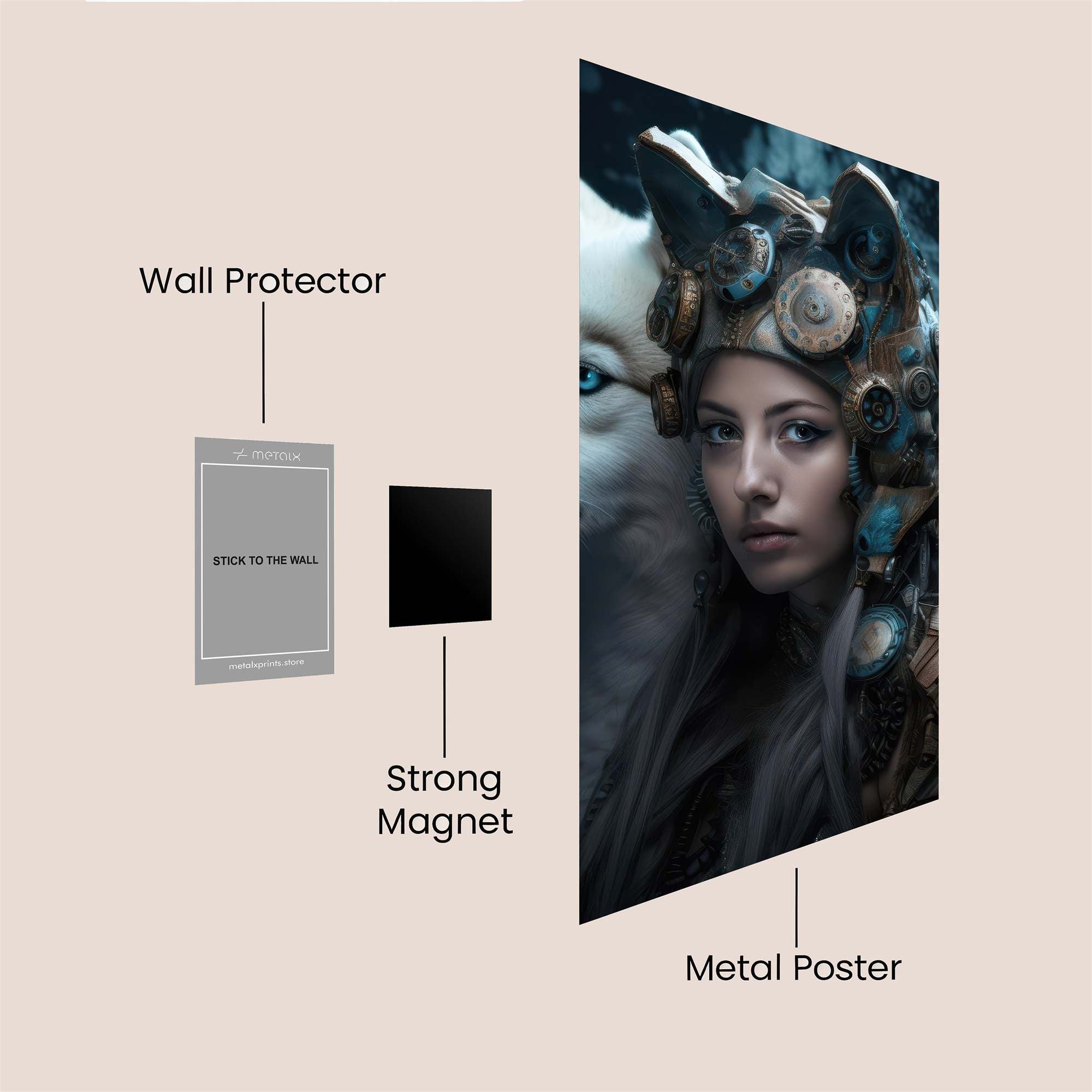 Wolf Enigma Safe Wall Magnetic / M
