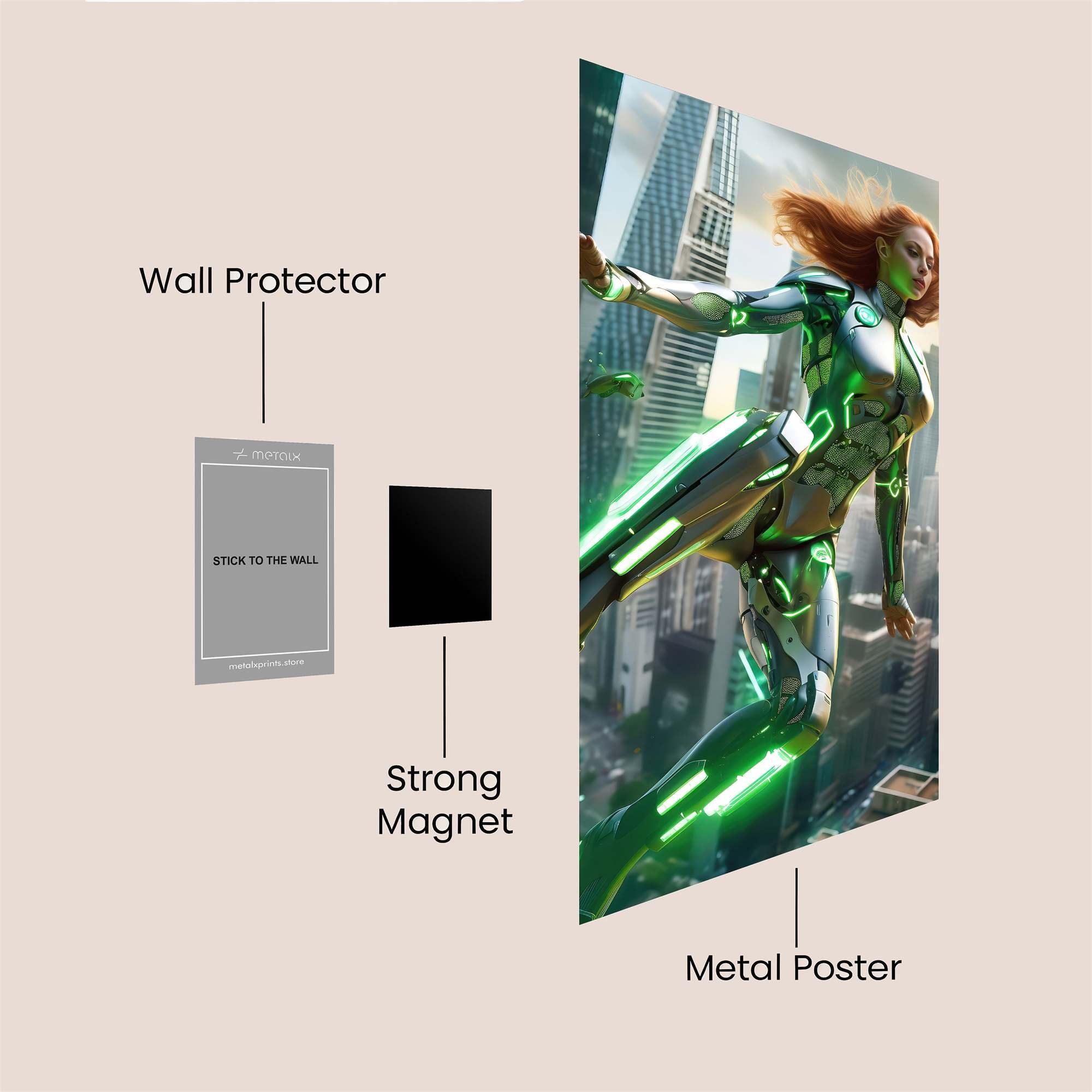 Mystique Majestic Safe Wall Magnetic / M