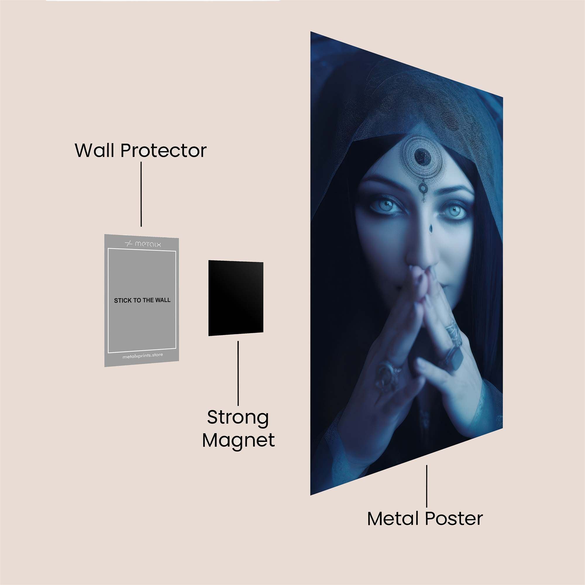 Mystic Veil Safe Wall Magnetic / M