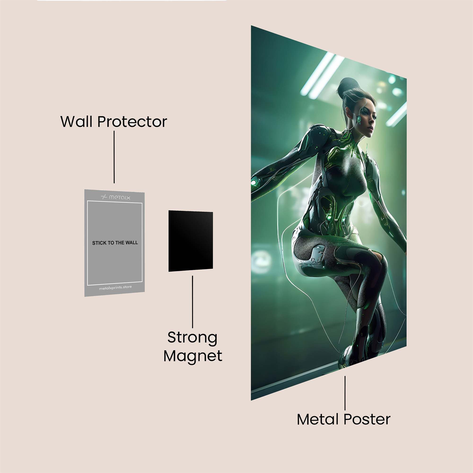 Cyber Grace Safe Wall Magnetic / M