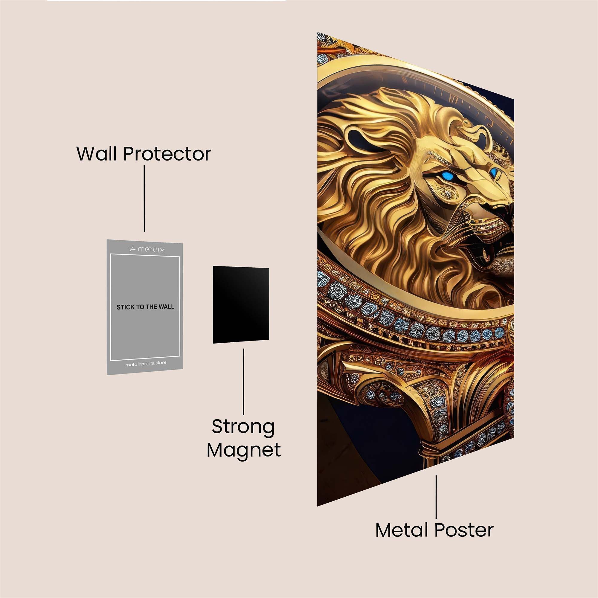 Lion Majesty Safe Wall Magnetic / M