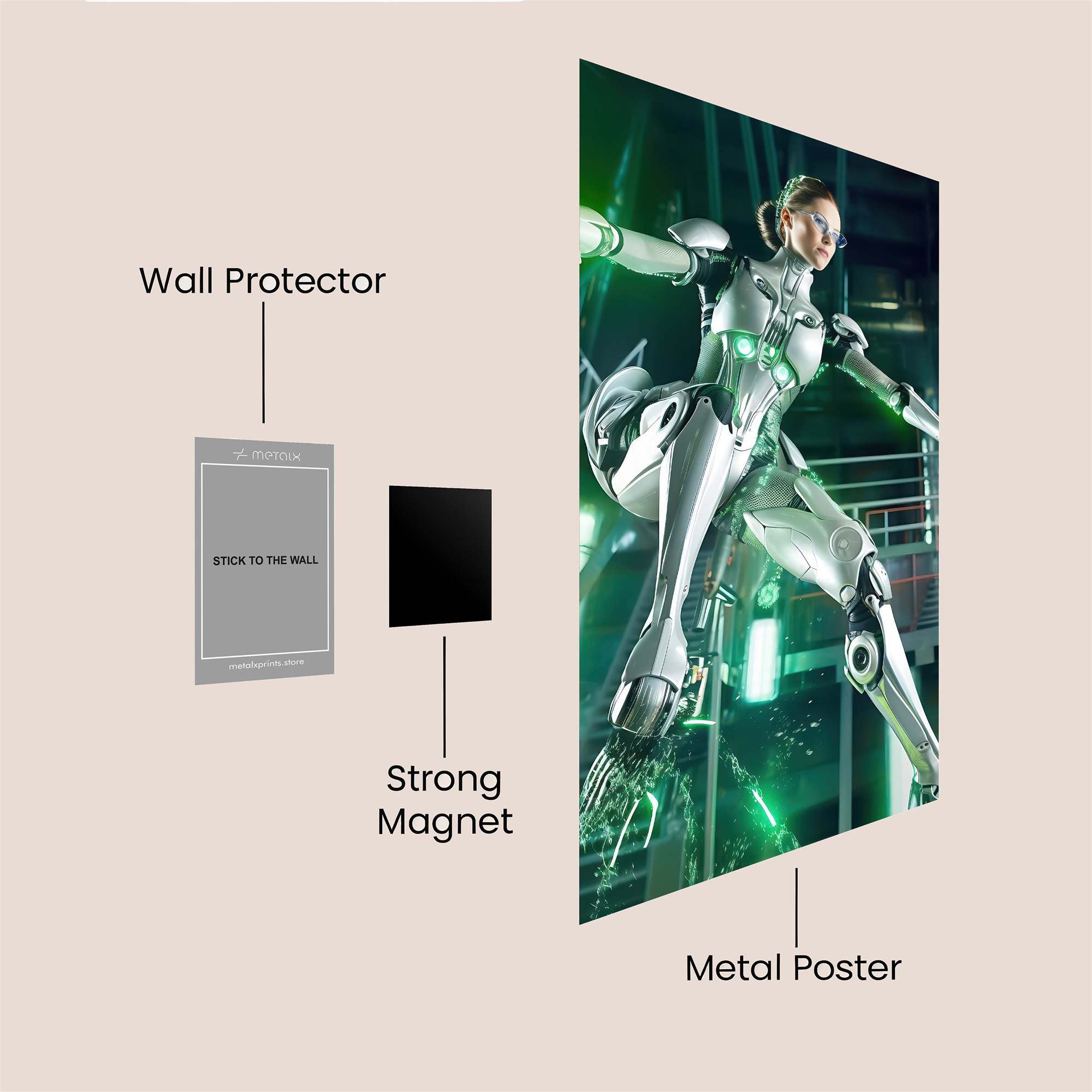 Cyber Grace Safe Wall Magnetic / M