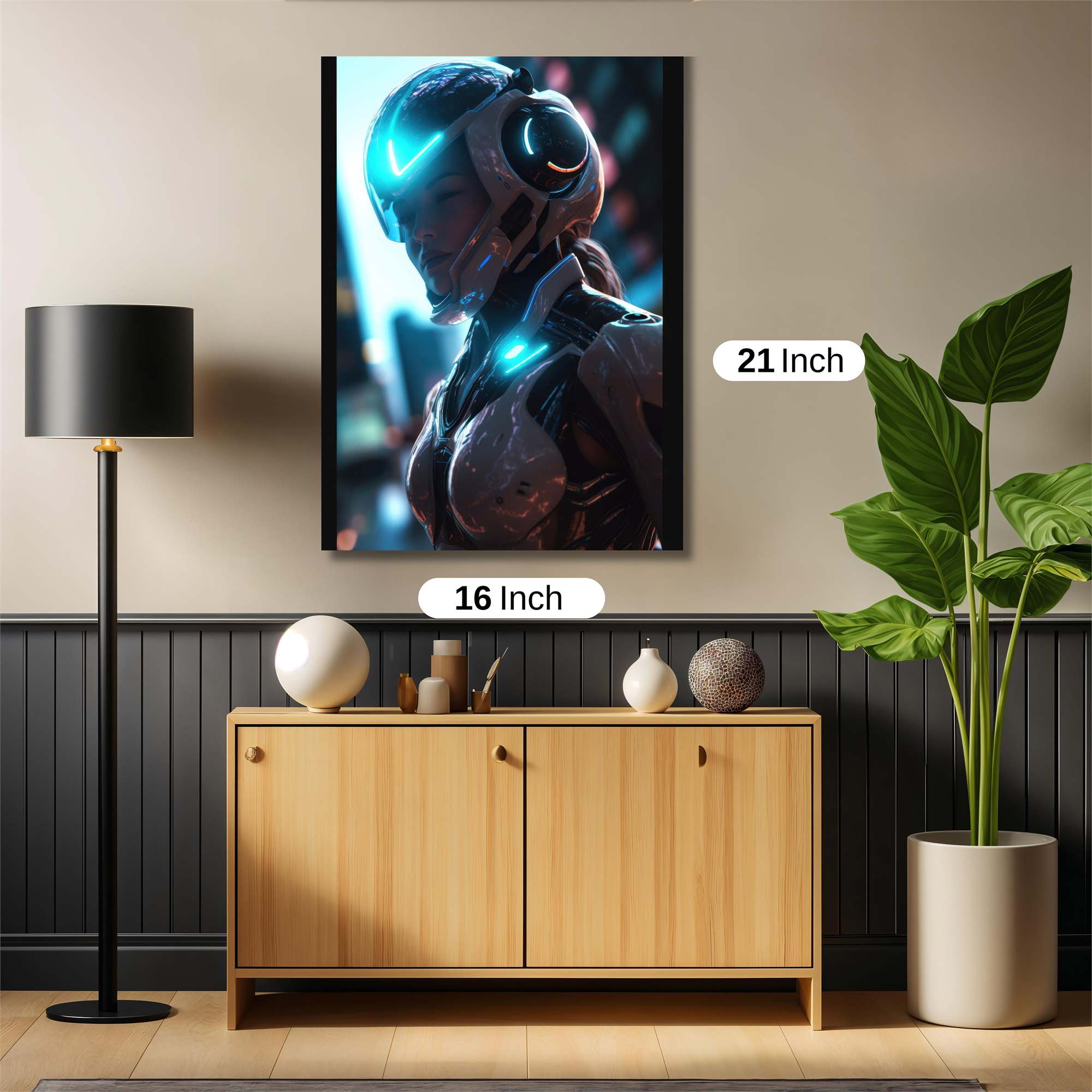 Cyber Serenity Safe Wall Magnetic / M