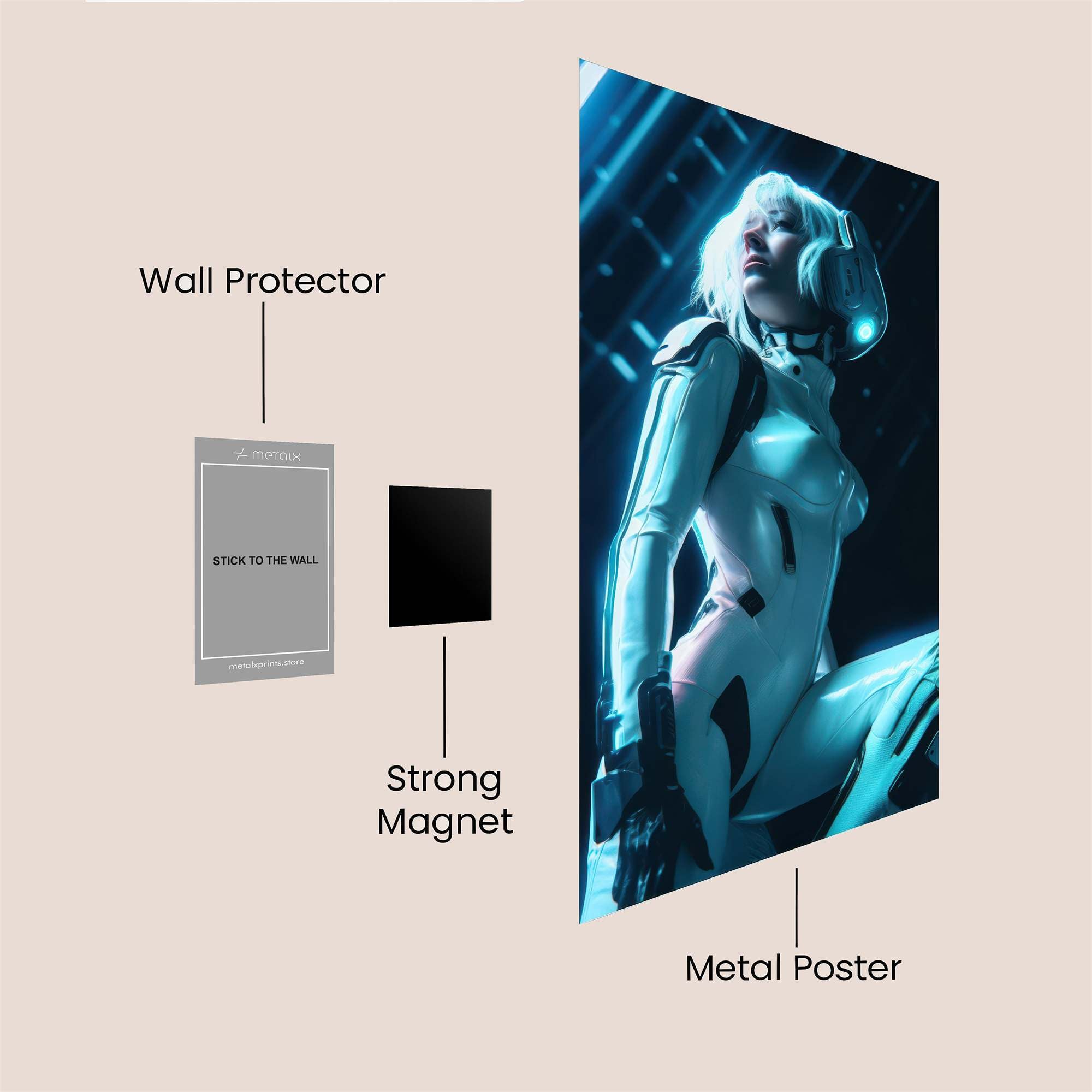 Cyber Enigma Safe Wall Magnetic / M