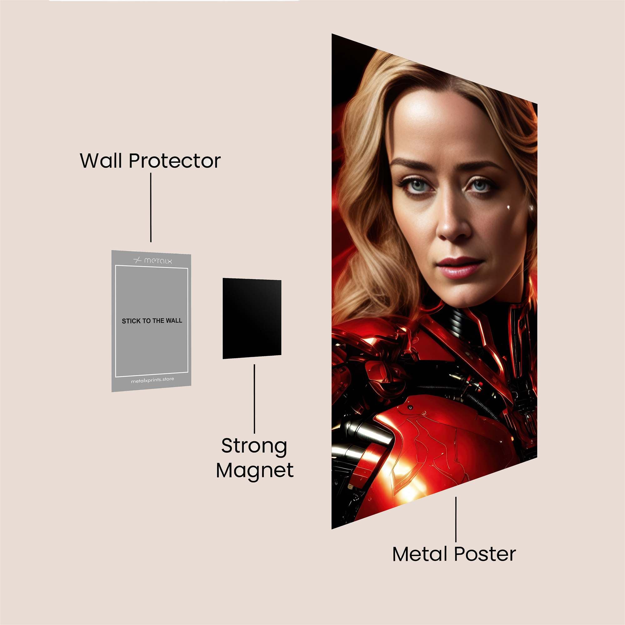 Resilient Heroine Safe Wall Magnetic / M